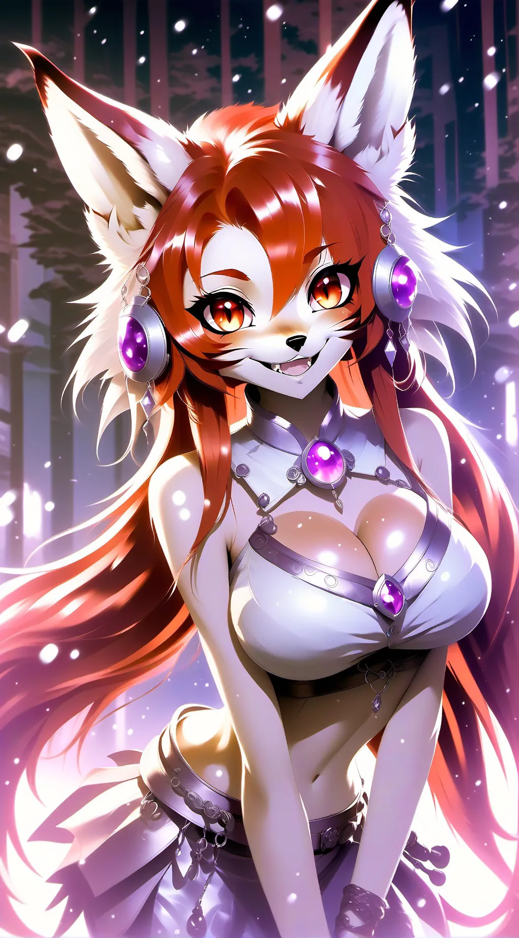 ai character: Kira fox background