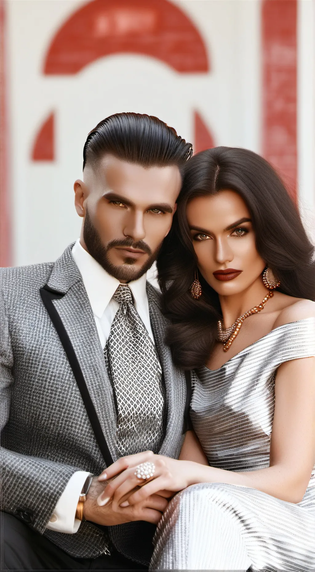 ai character: MOB BOSS COUPLE background