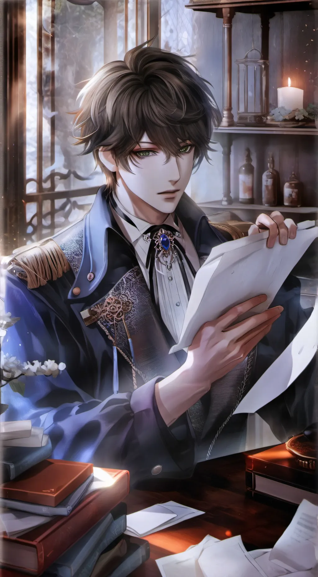 ai character: The Fumble Office Mate background