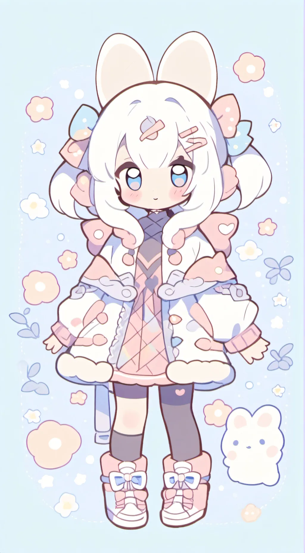 ai character: кошки background