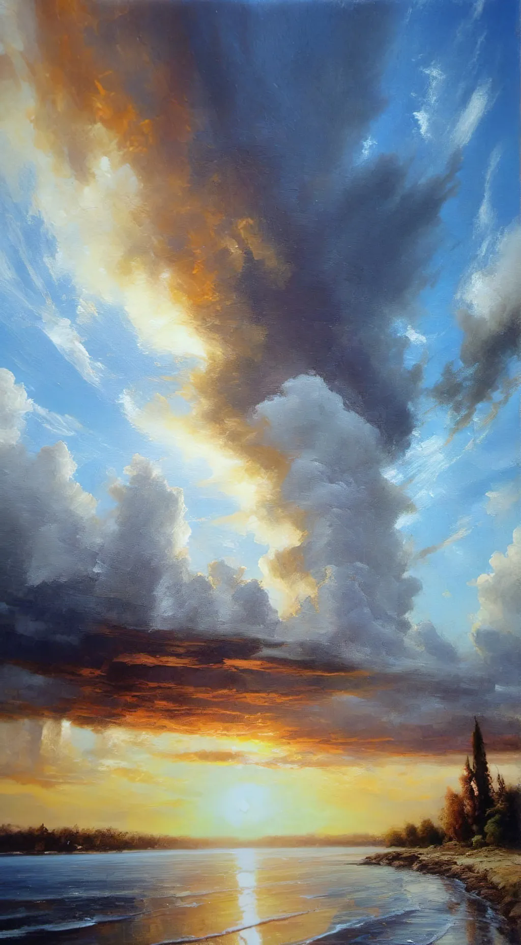 ai character: sky background