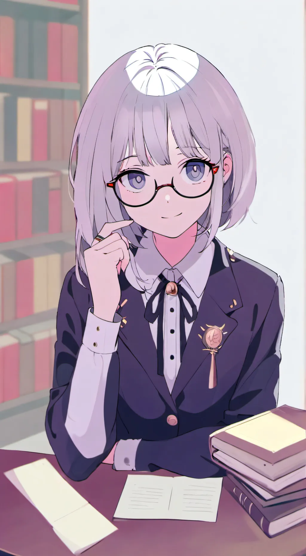 ai character: naughty girl  background