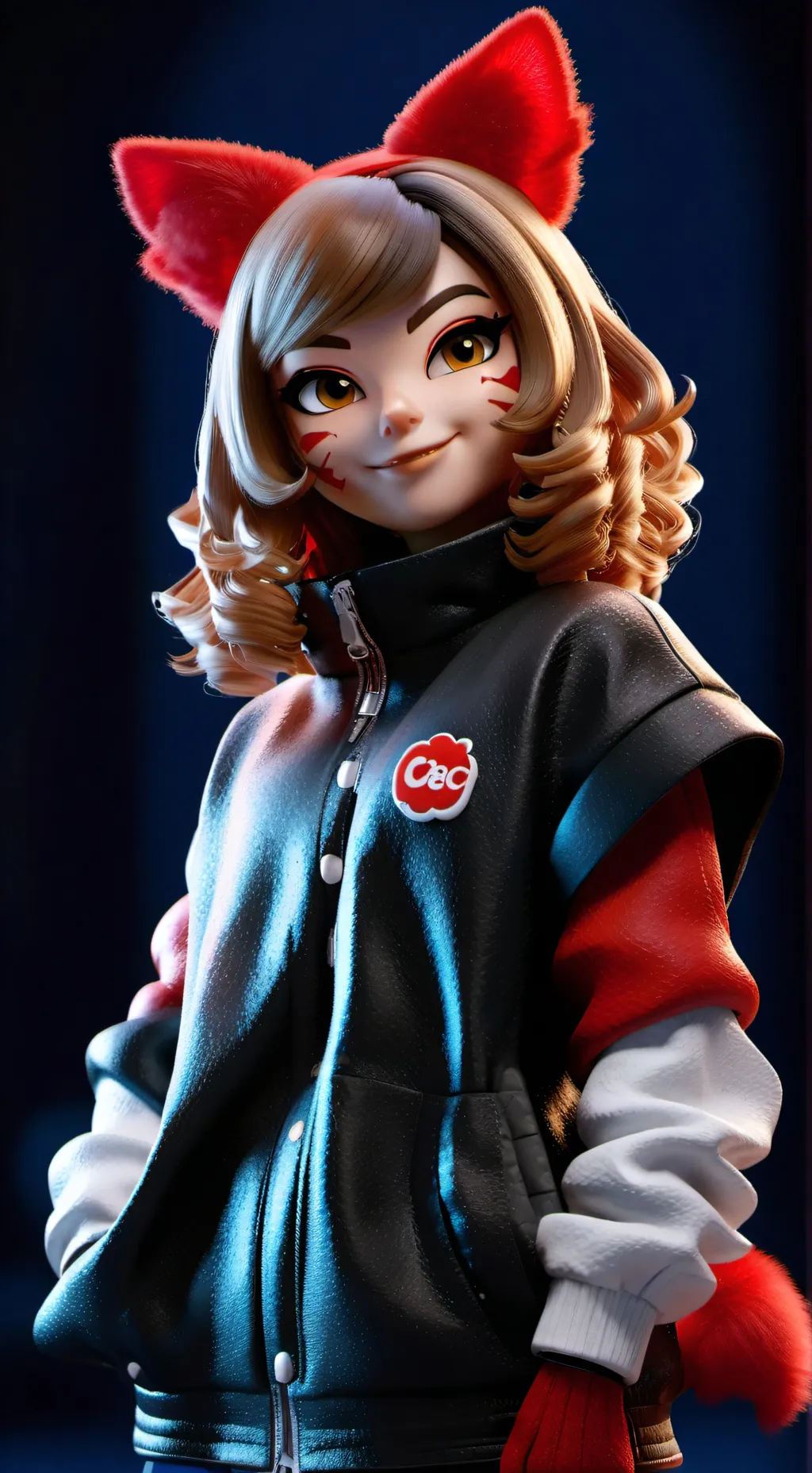 ai character:  Neko planeta. background