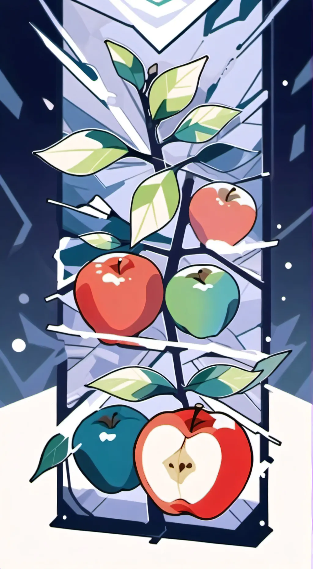 ai character: Find the Apples  background