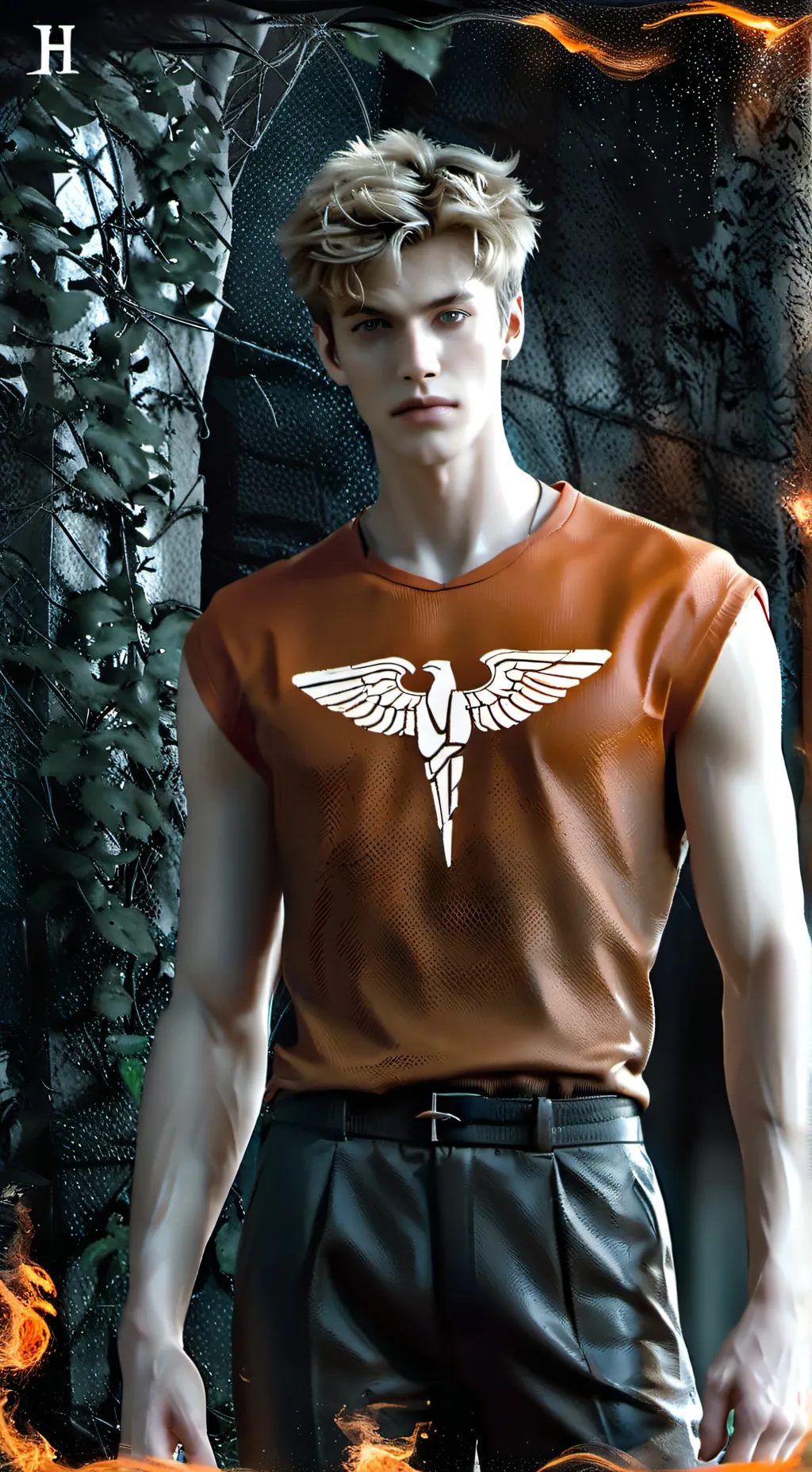 ai character: Luke castellan  background