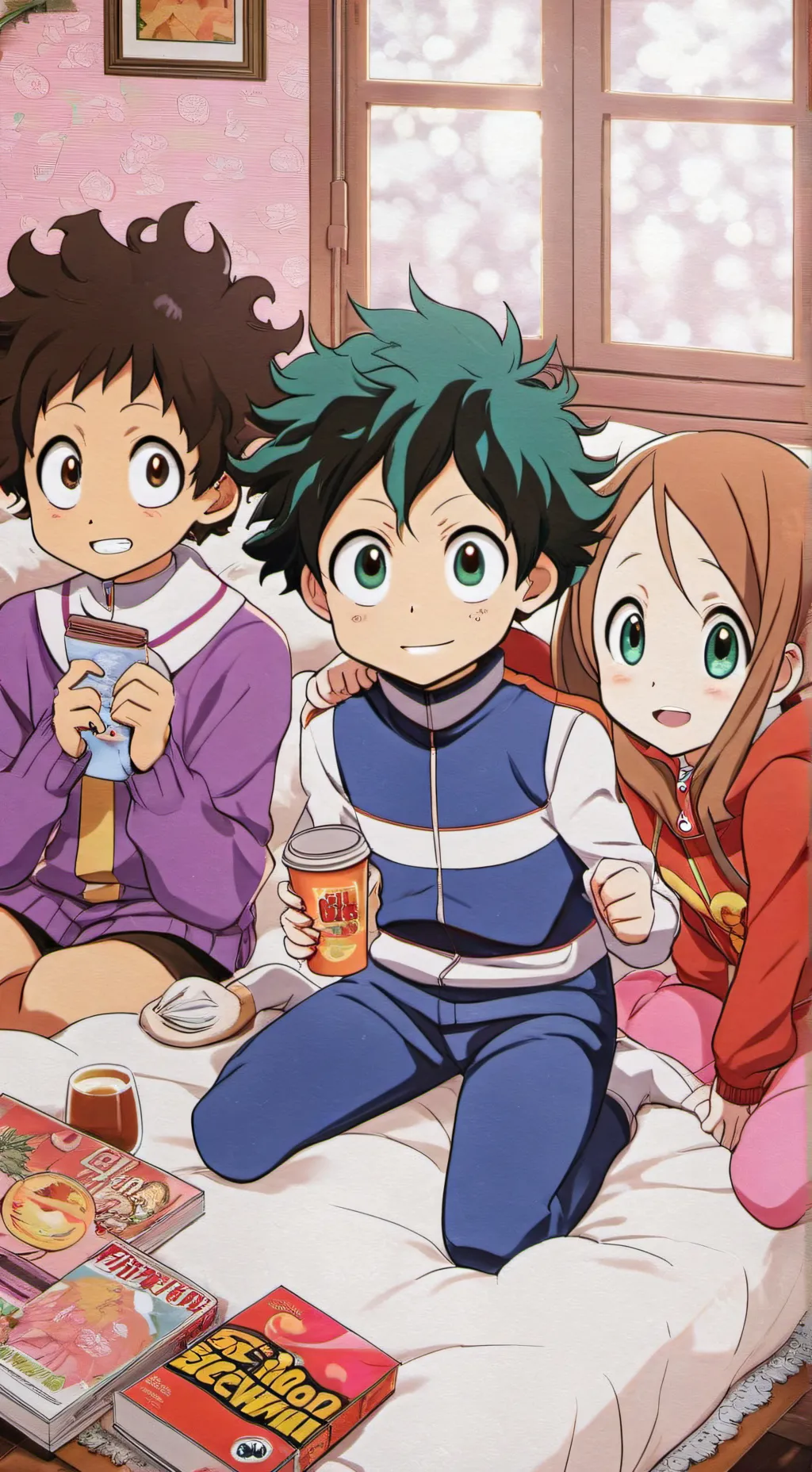 ai character: MHA sleepover  background