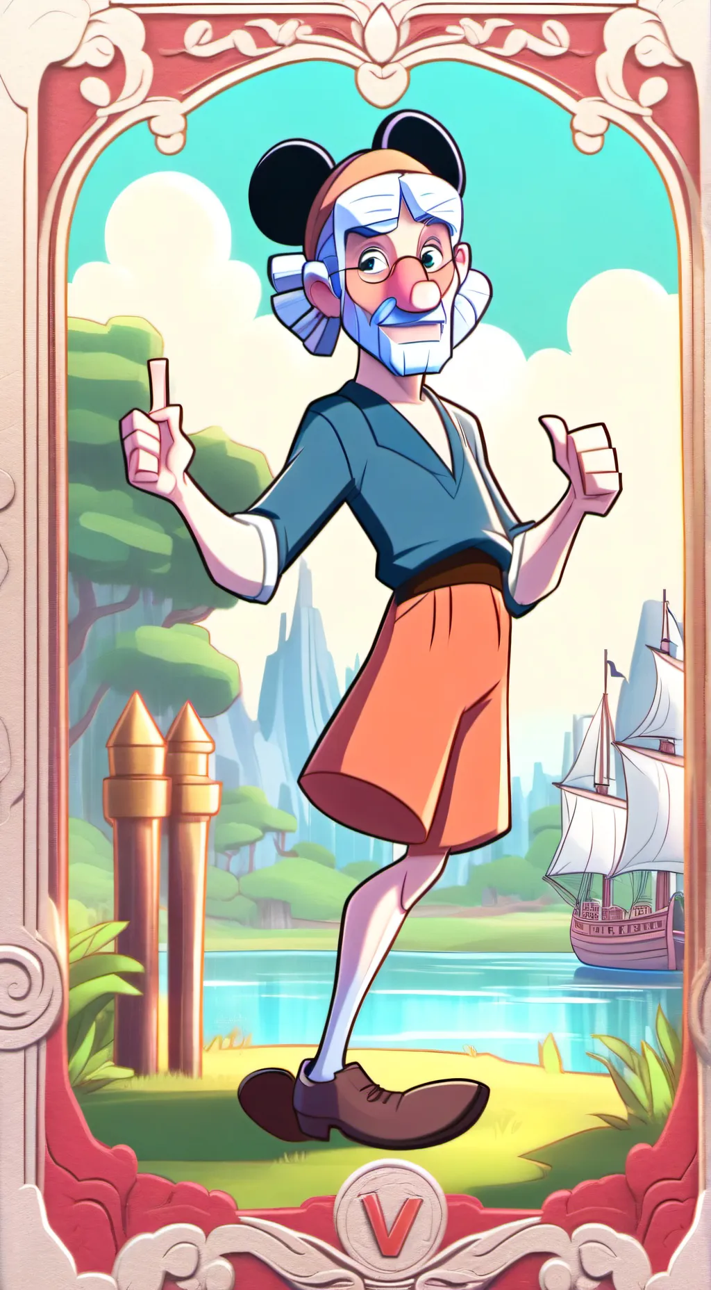 ai character: old man background