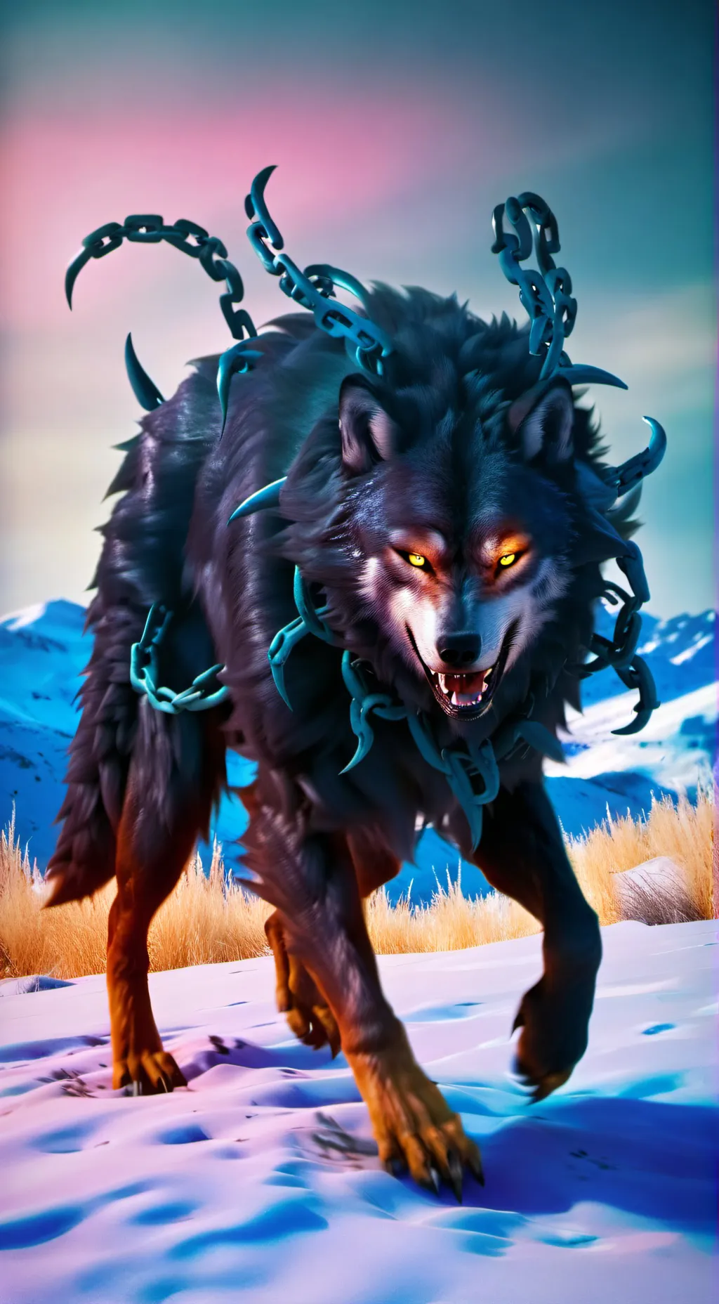 ai character: Demon dog background