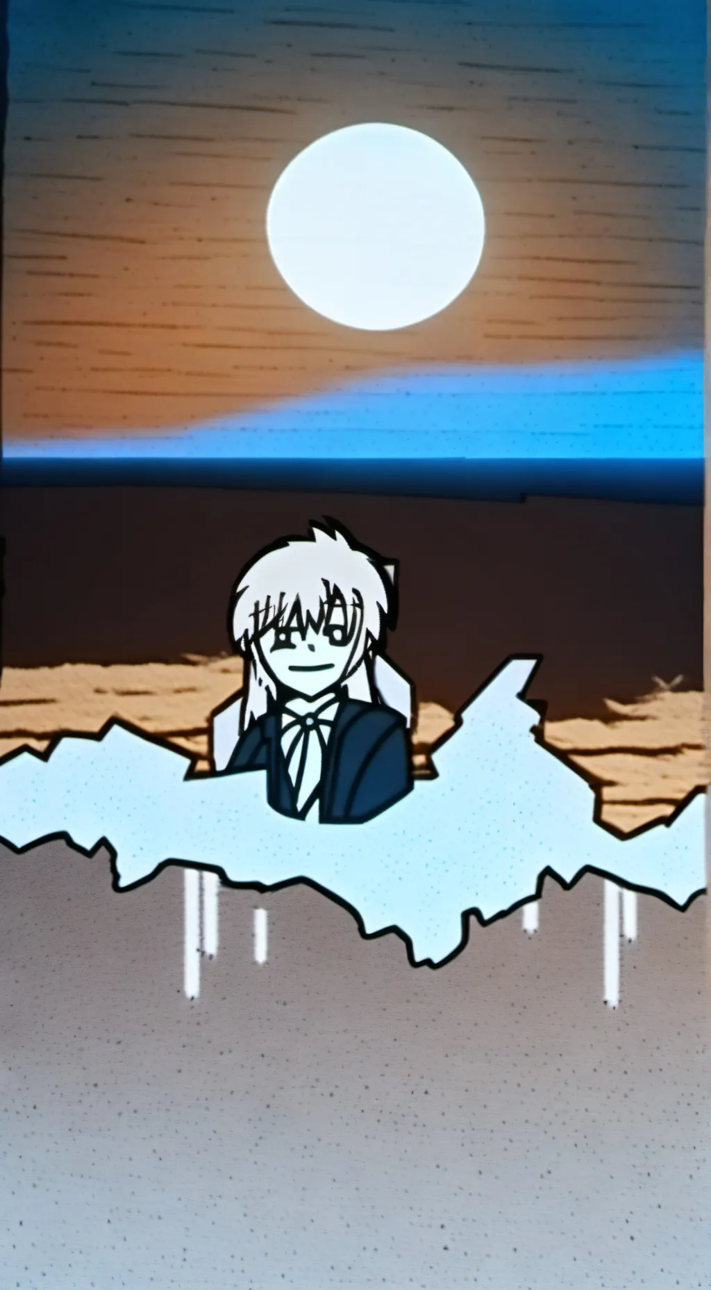 ai character: crazy crystal  background