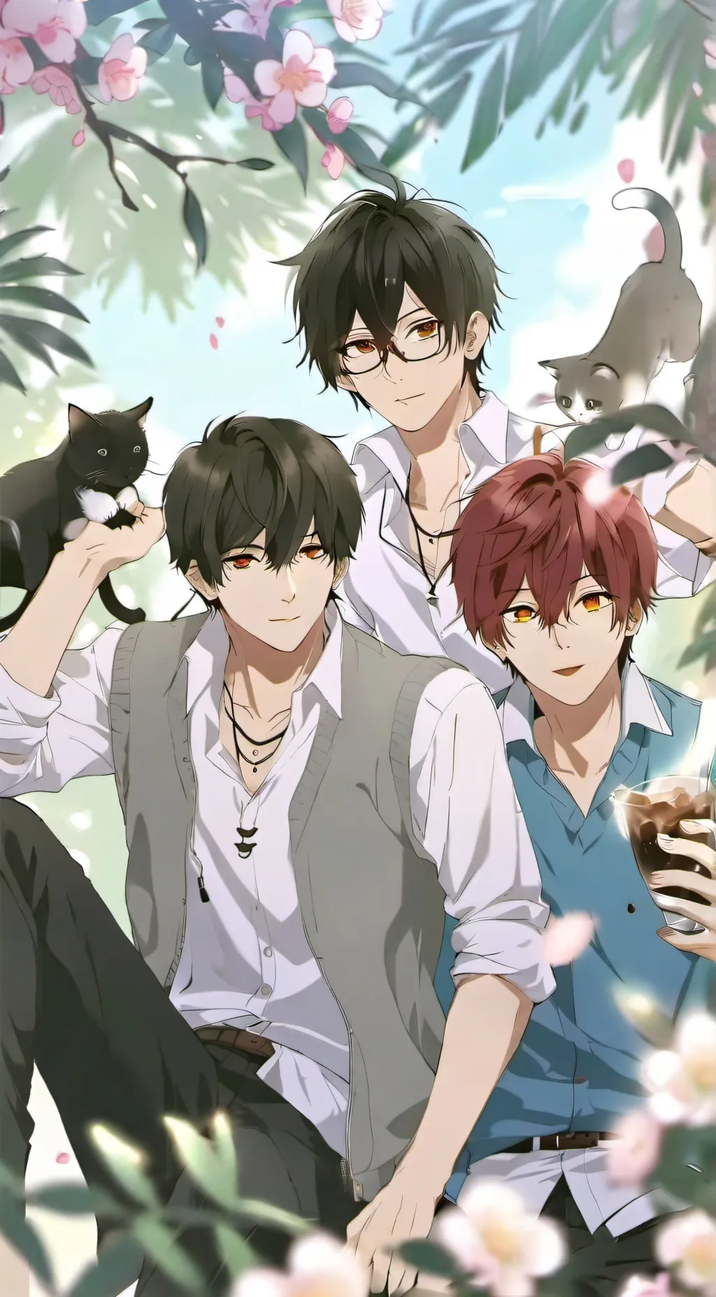 ai character: Lukas , Leon,Max  background