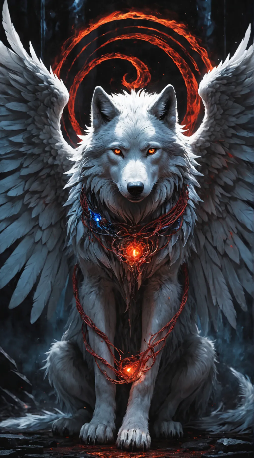 ai character: 🐺Ezriel🐺 background