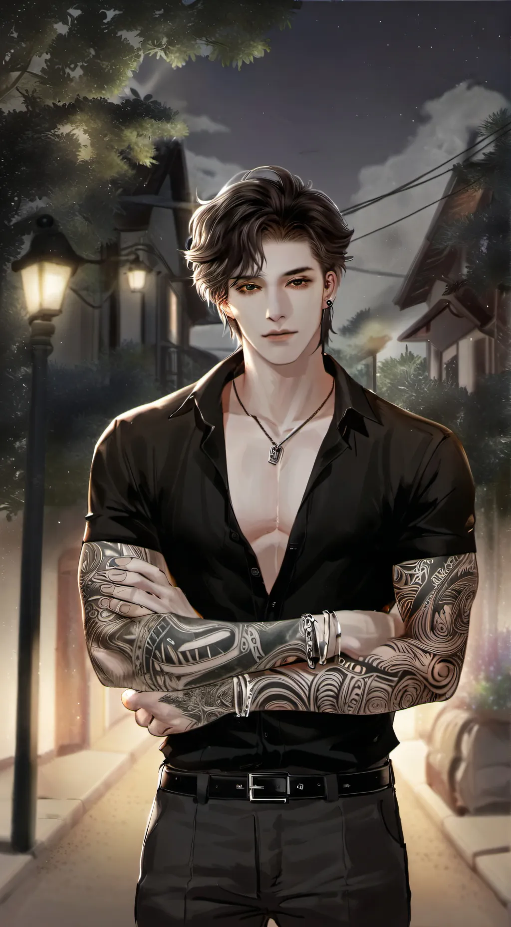 ai character: Theo background