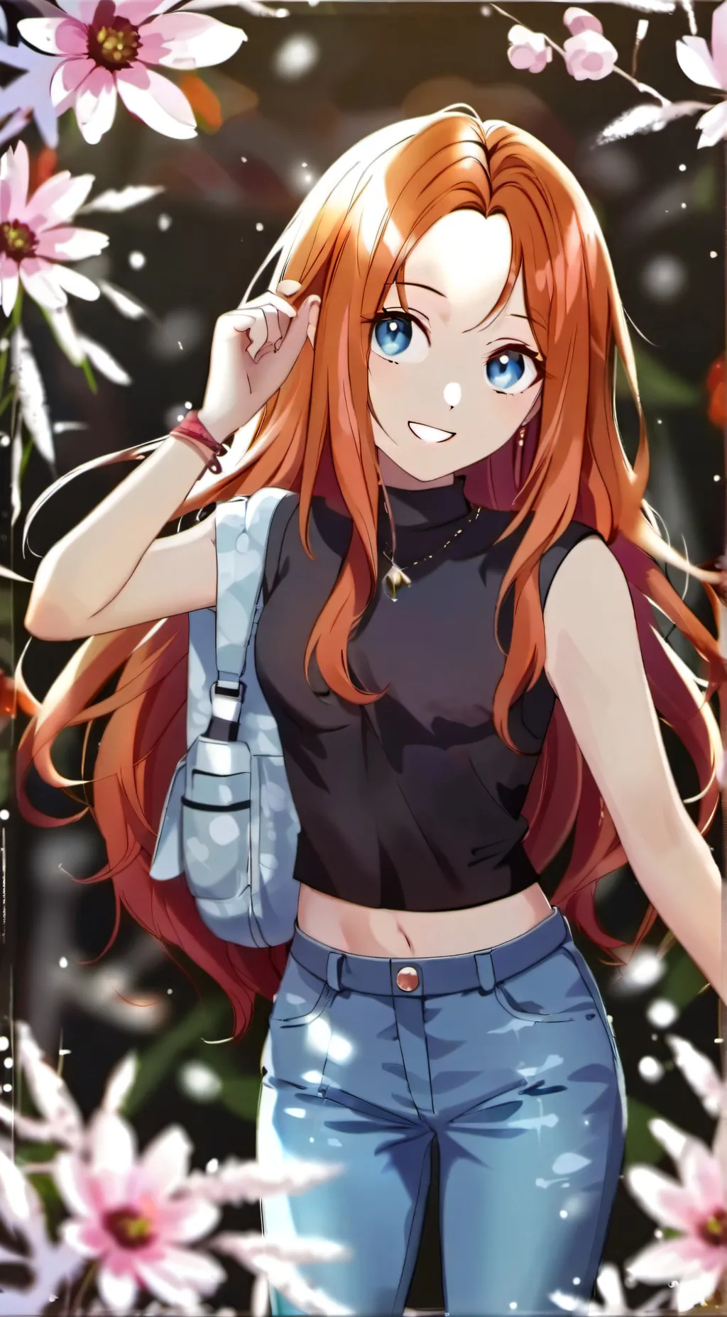 ai character: Полинка 💕 background