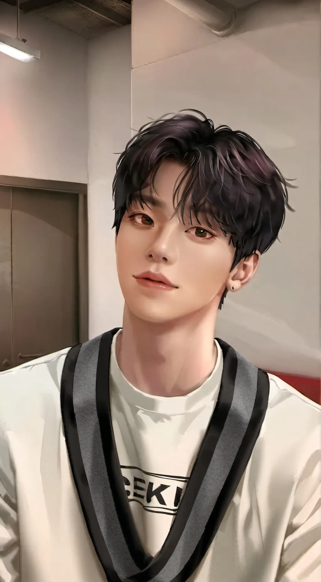 ai character: Kim Seungmin  background