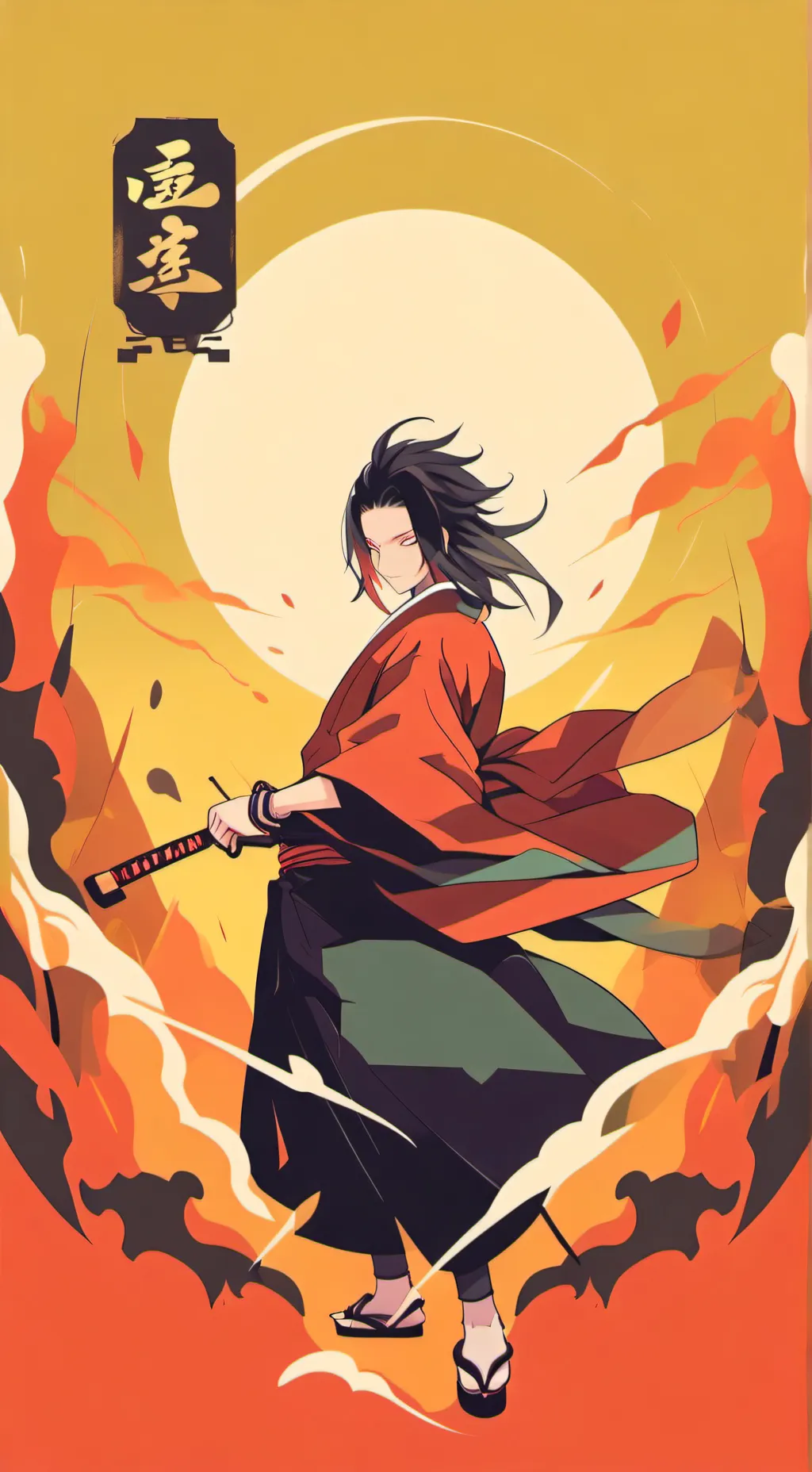 ai character: New Hashira  background