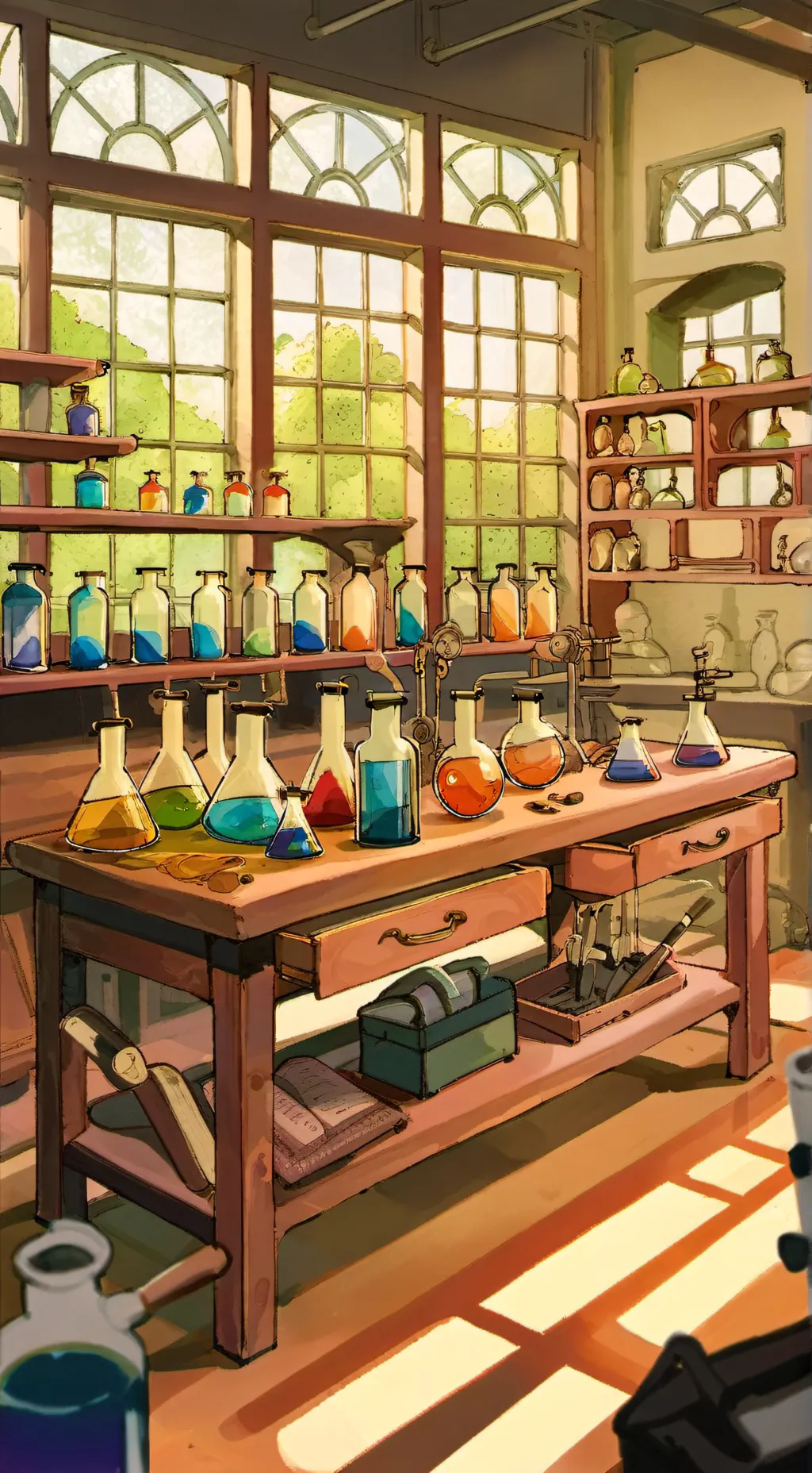 ai character: ✨️🎀 Dw Lab background