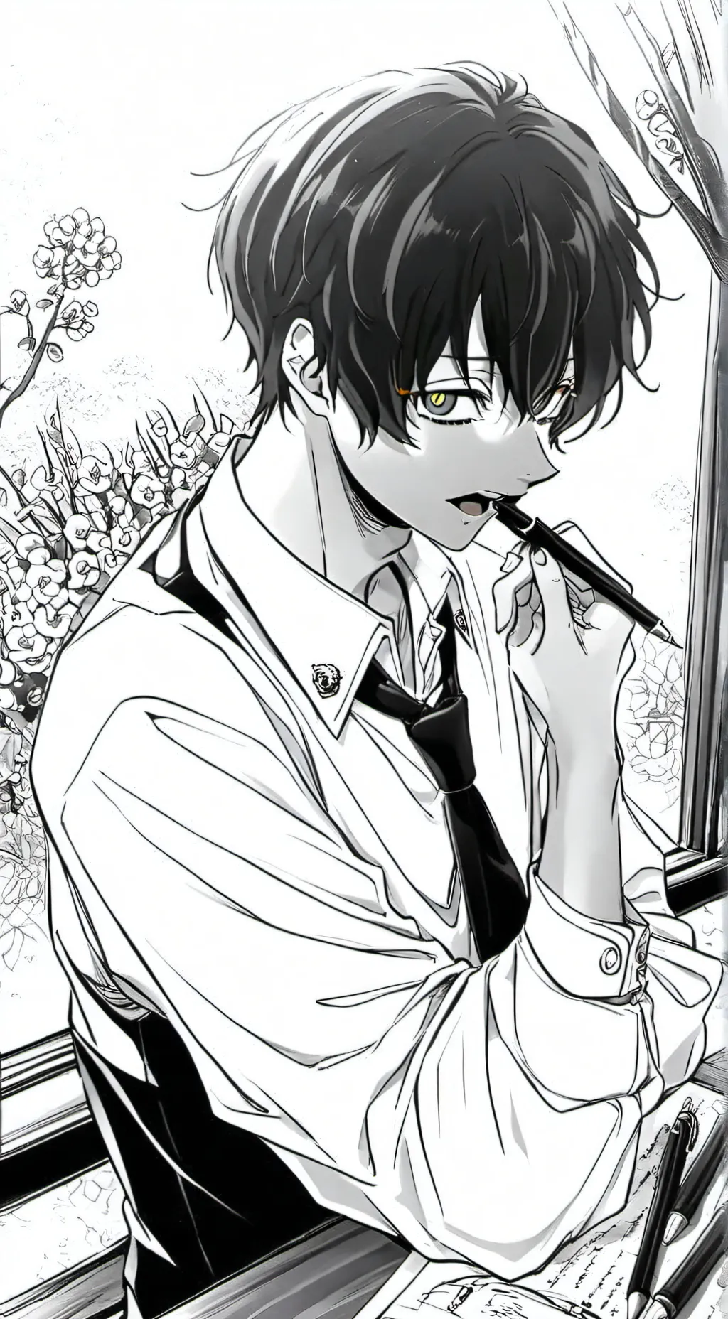 ai character: alex🤓👆 background