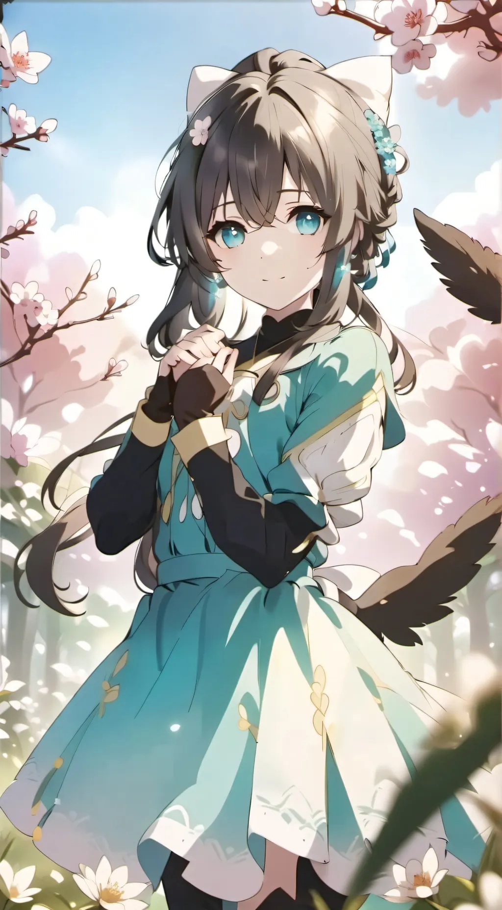 ai character: Aurora background