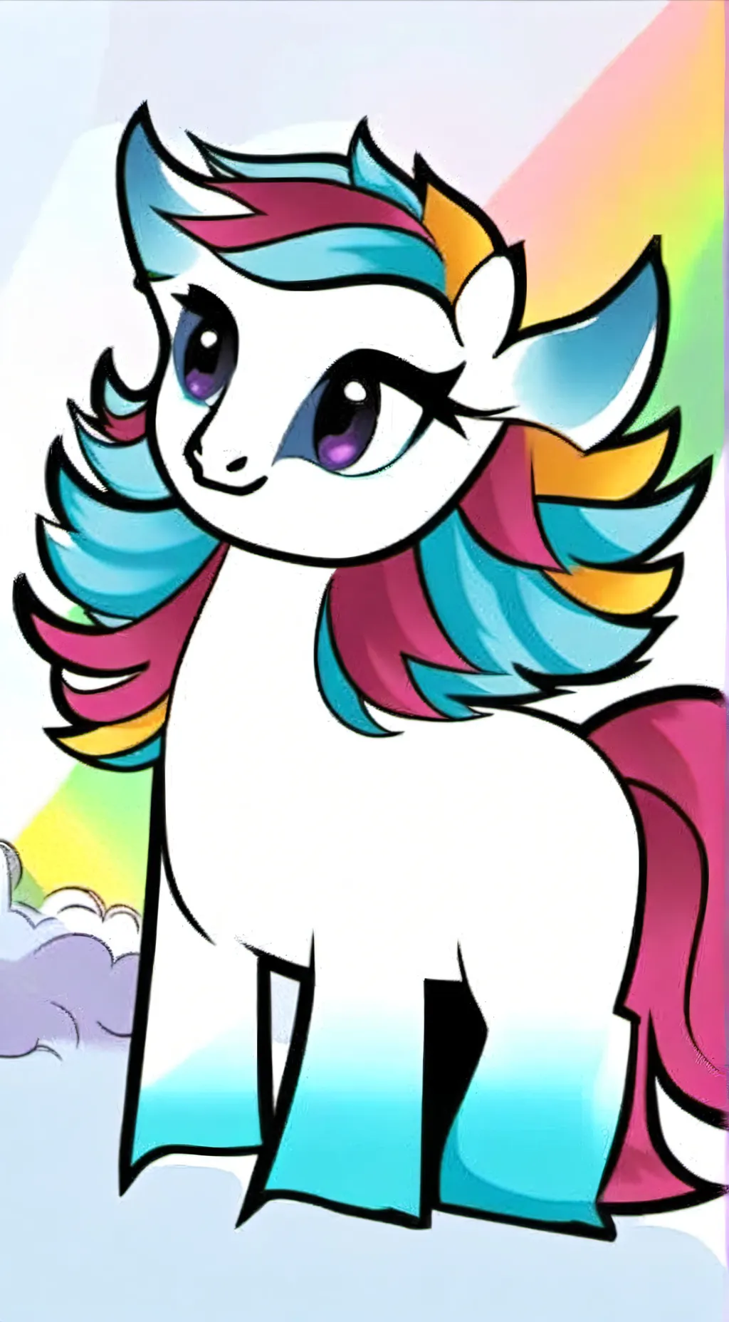 ai character: Rainbow dash 🌈💨Au background