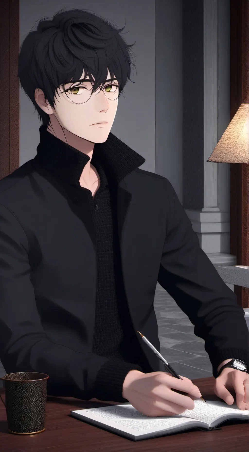 ai character: Zen background