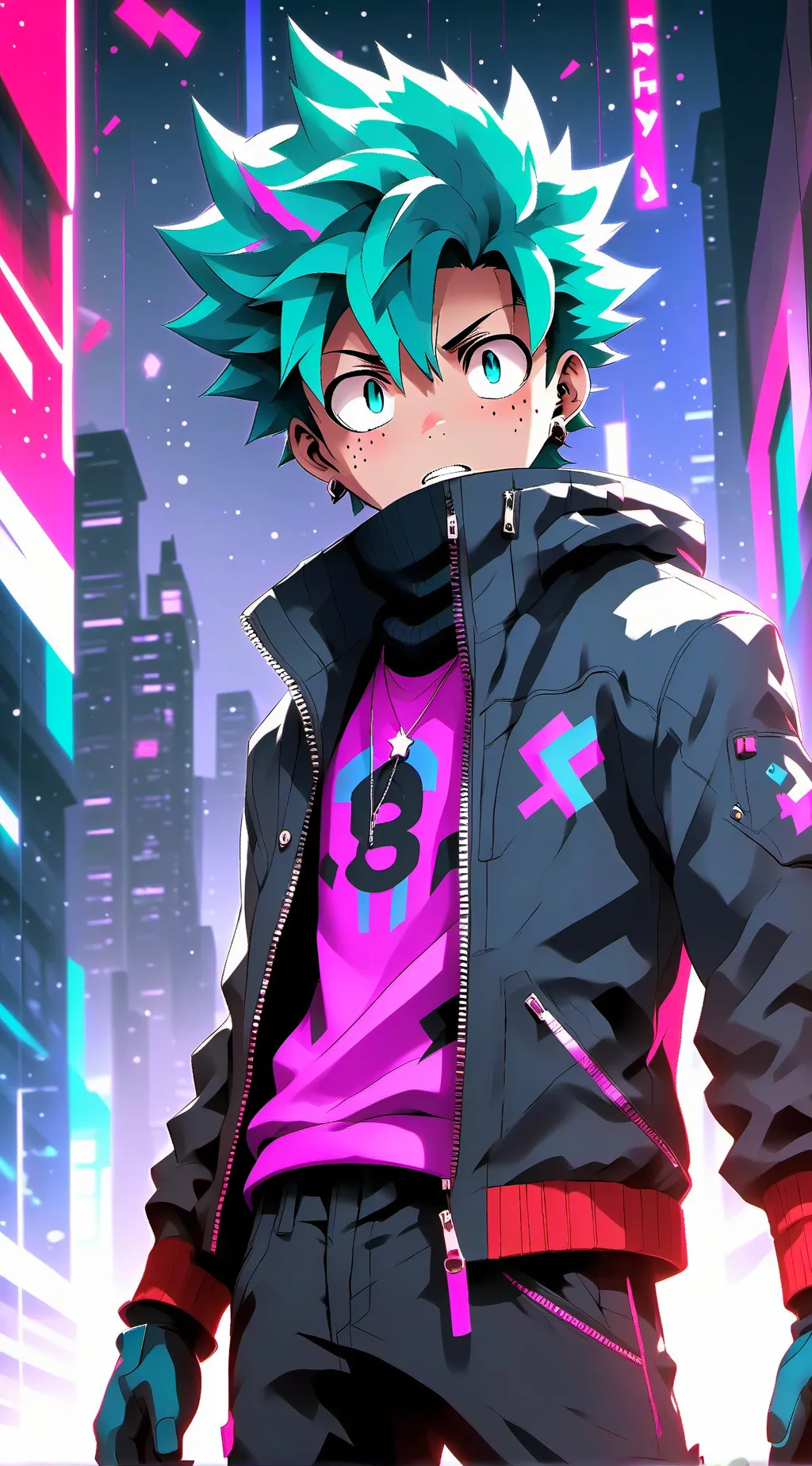 ai character: Izuku Midoriya💚 background