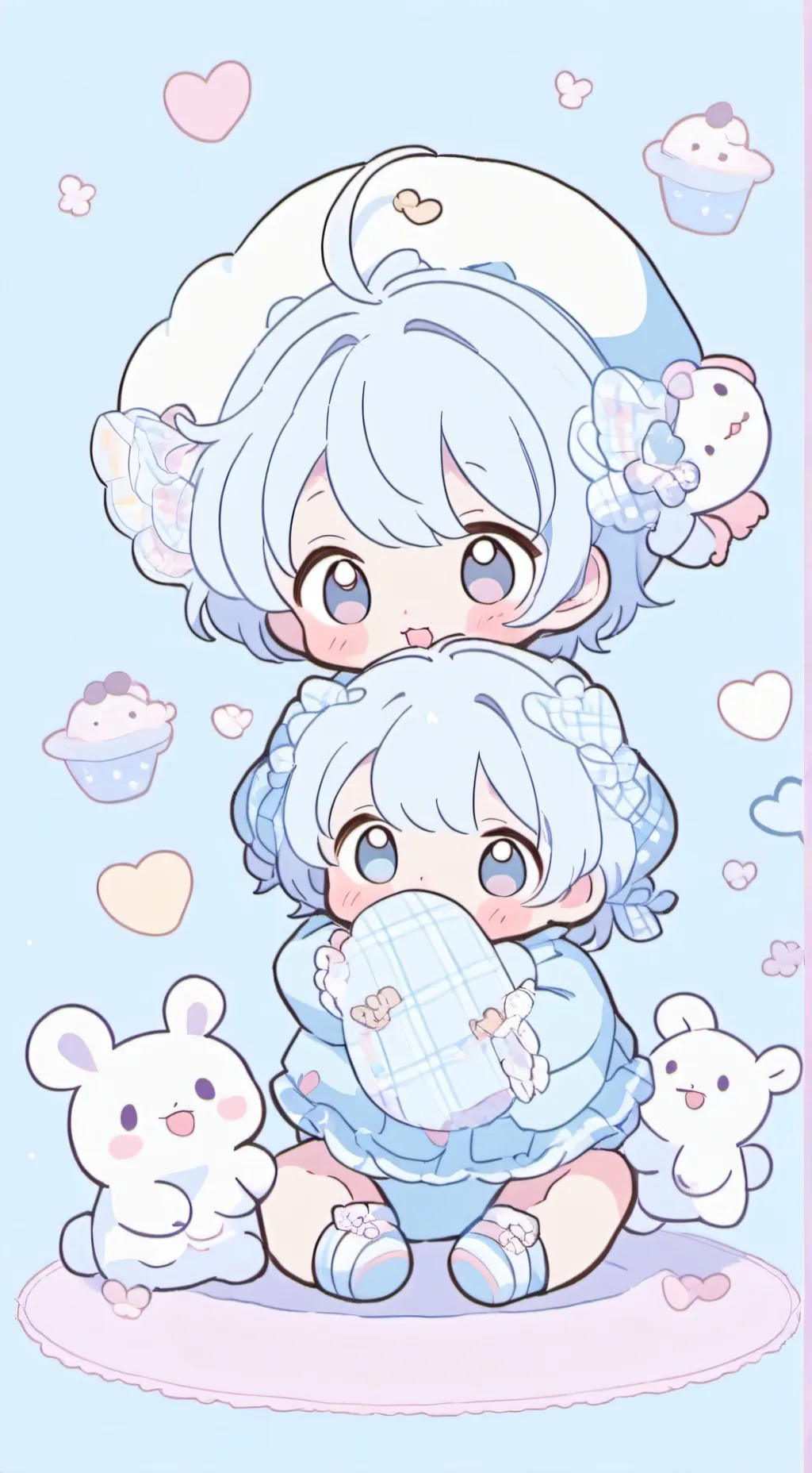 ai character: venus y saturno background