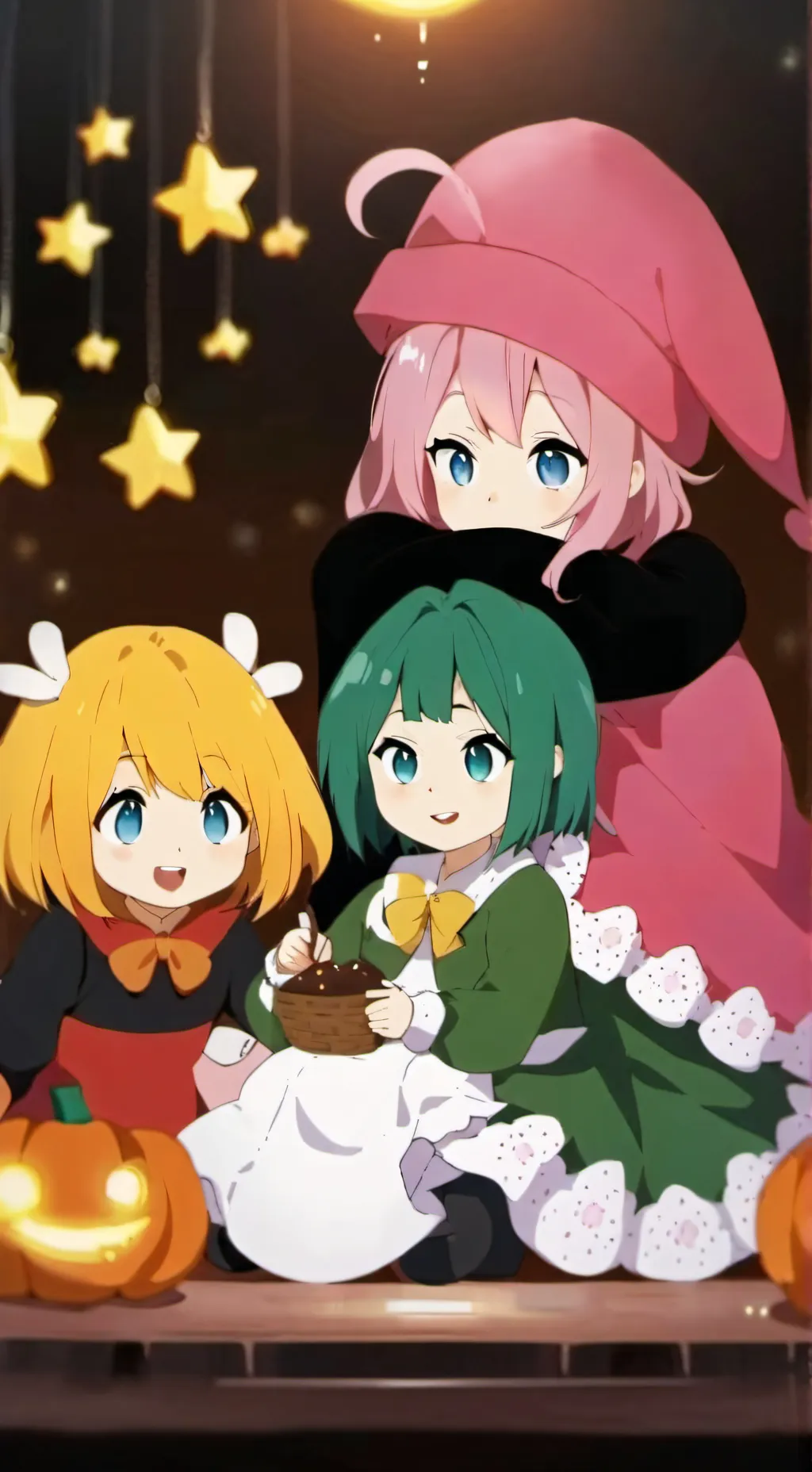 ai character: FLETARUNE CUPLES background