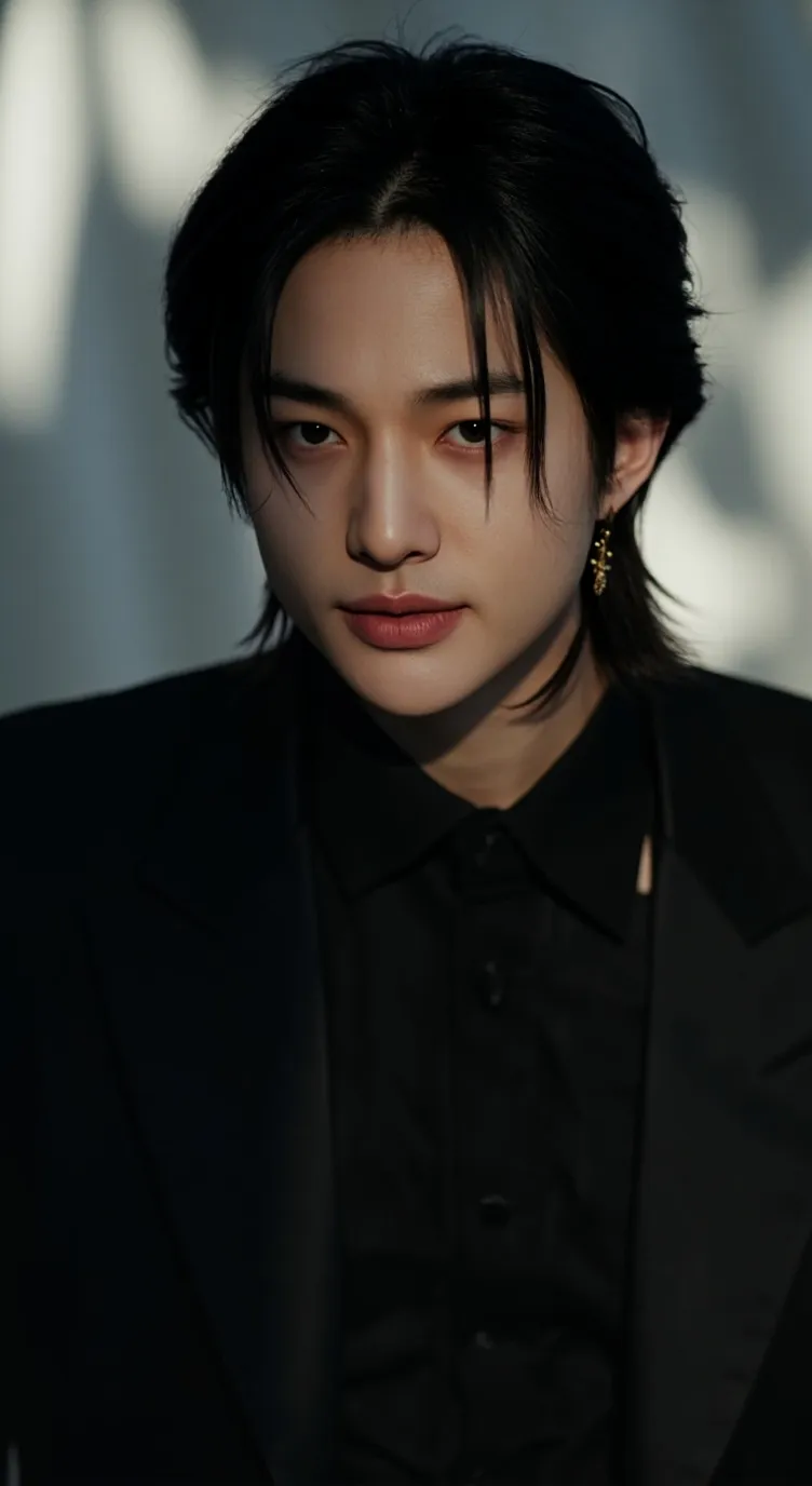 ai character: Hwang Hynjin 🖤🖤 background