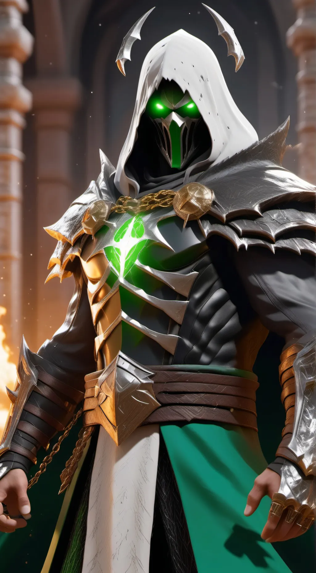 ai character: SPAWN  background