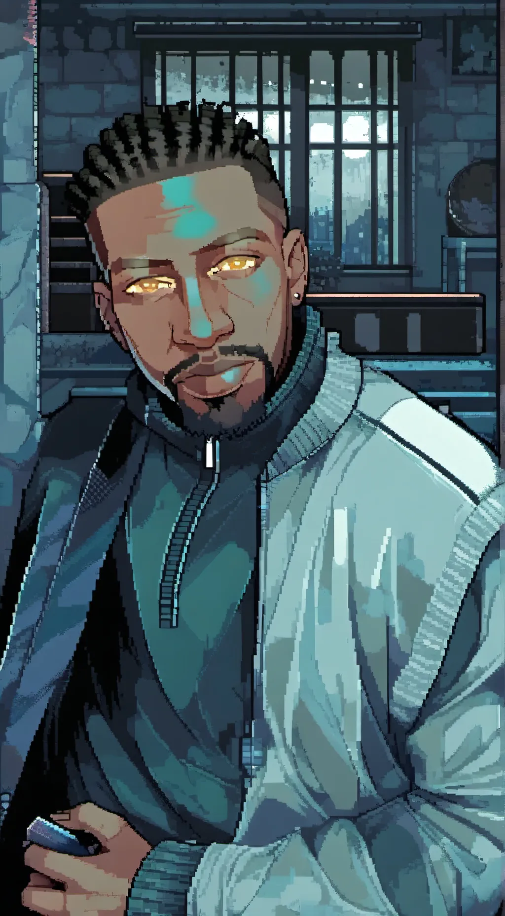 ai character: Android-77B background