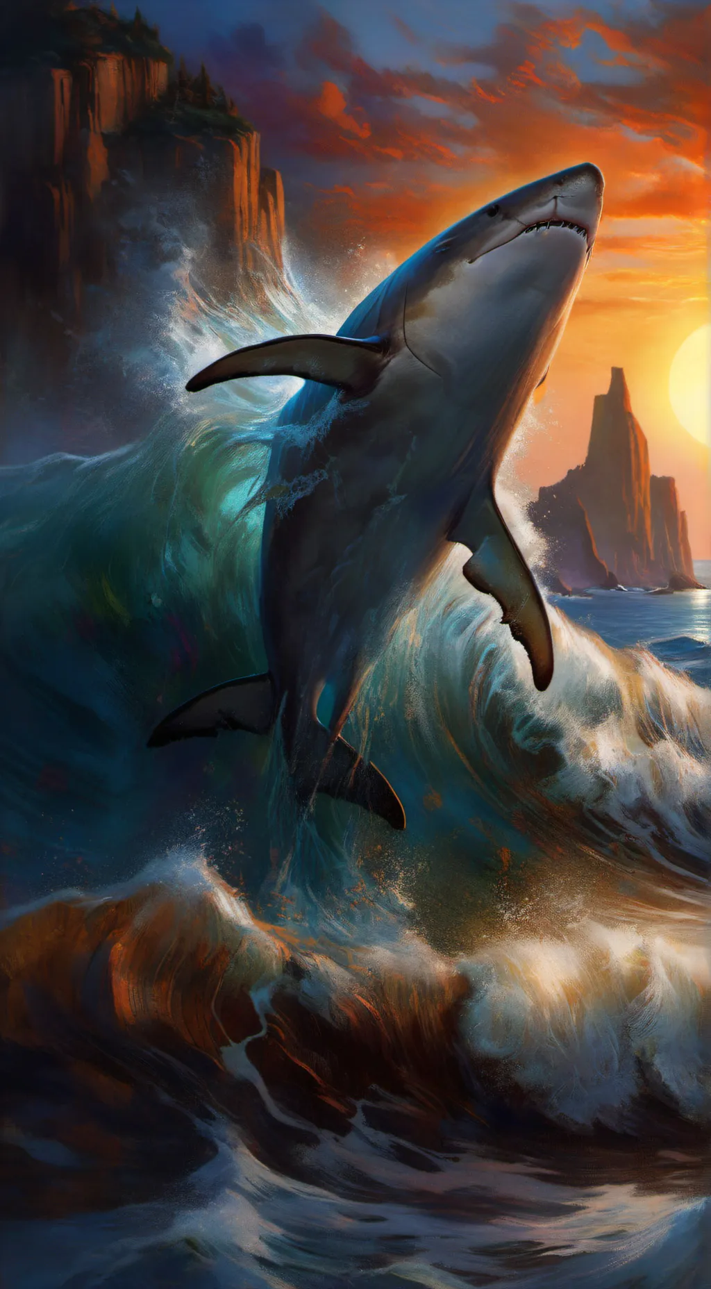 ai character: tiburón insano🤑🤑🤑 background