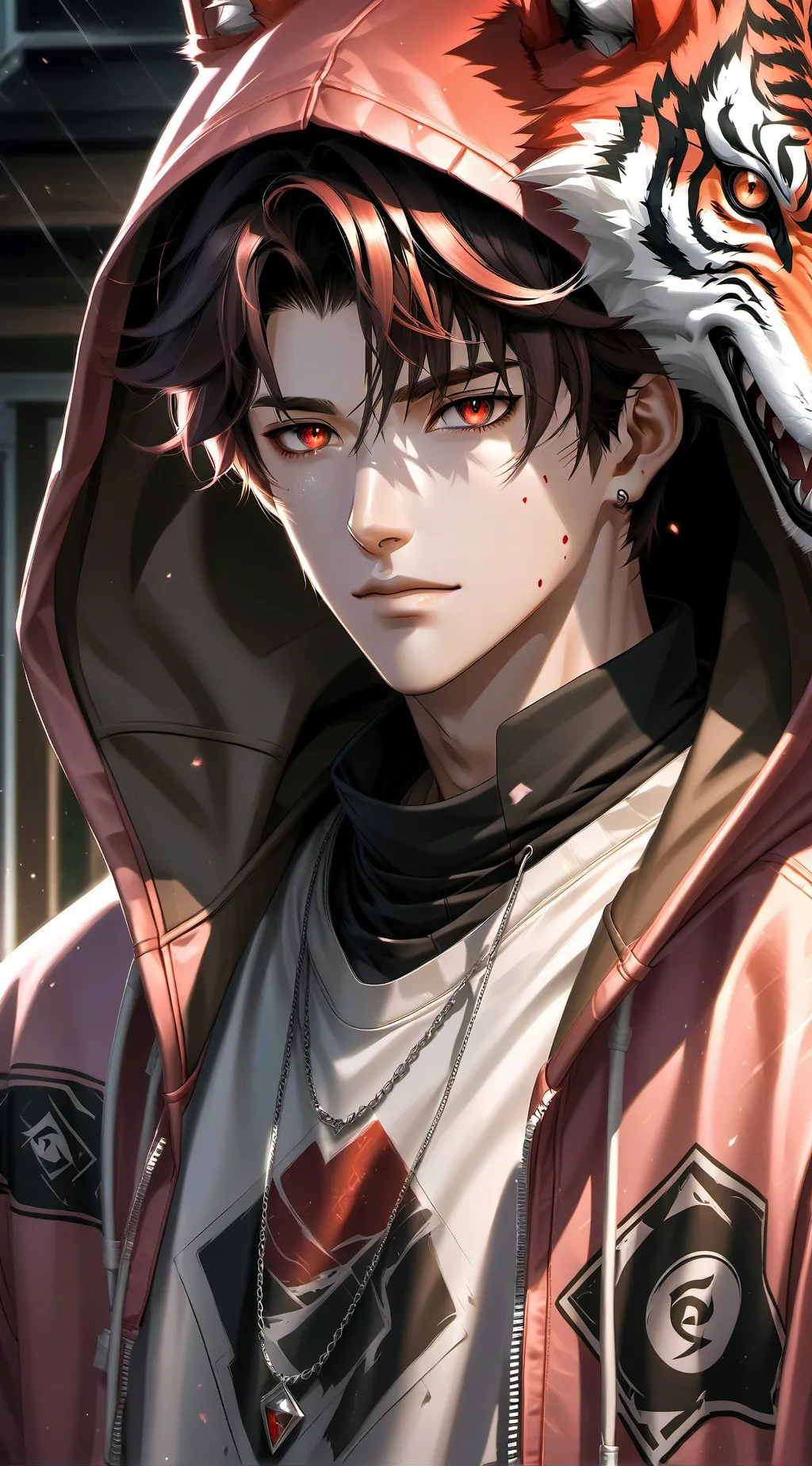 ai character: Anime Nerd Wolf Companion background