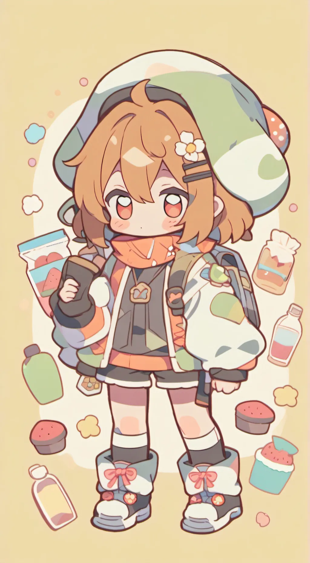 ai character: bowel weak shot background