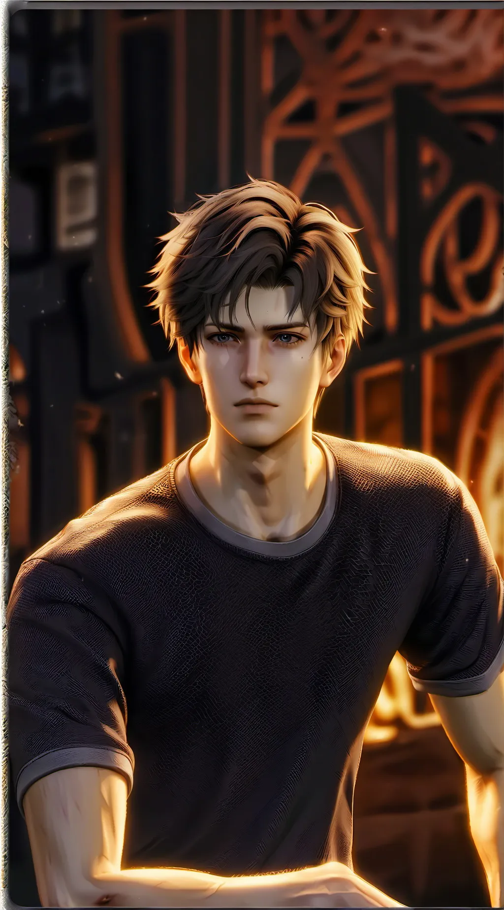 ai character: The Boorish Comedian background