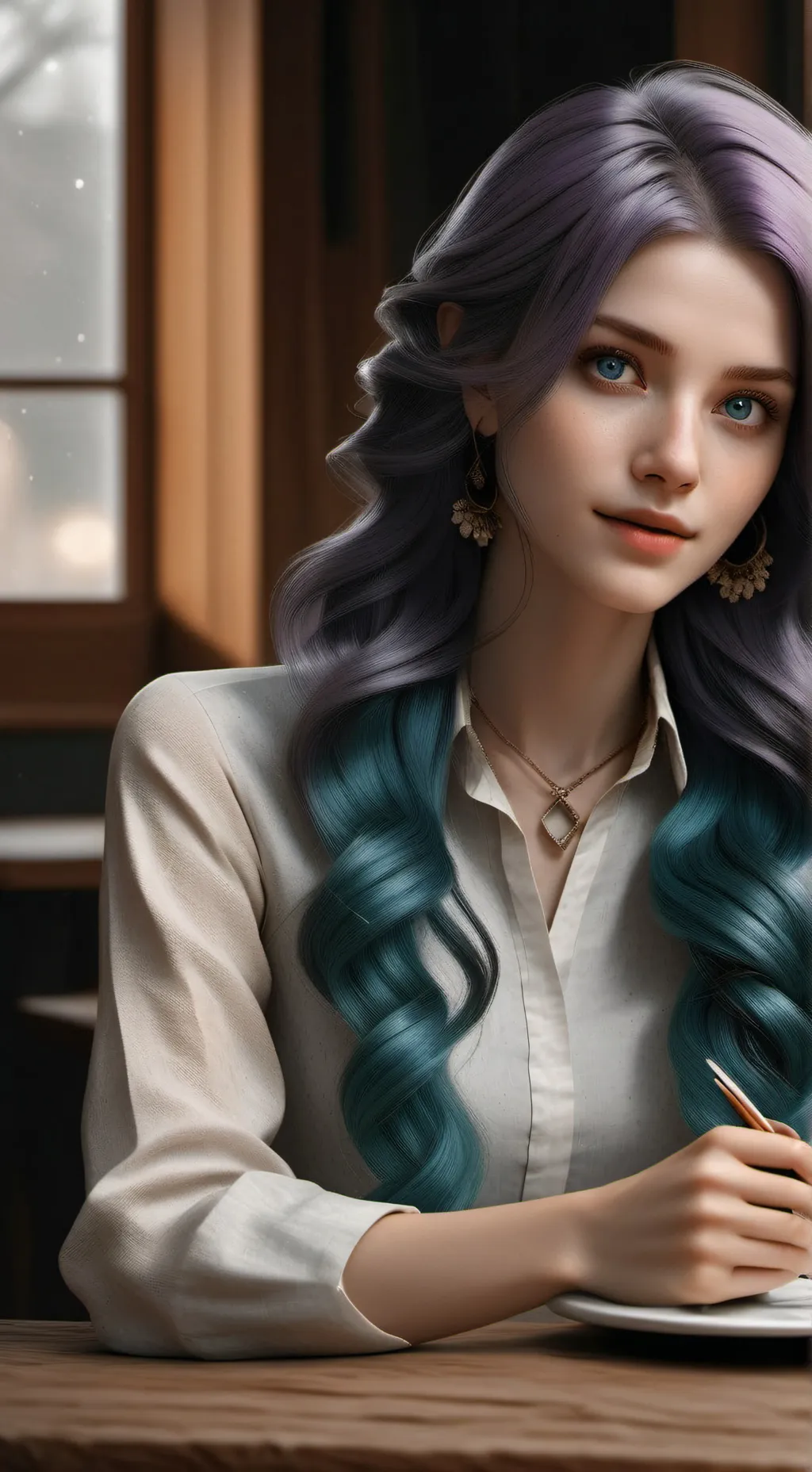 ai character: Carolina  background