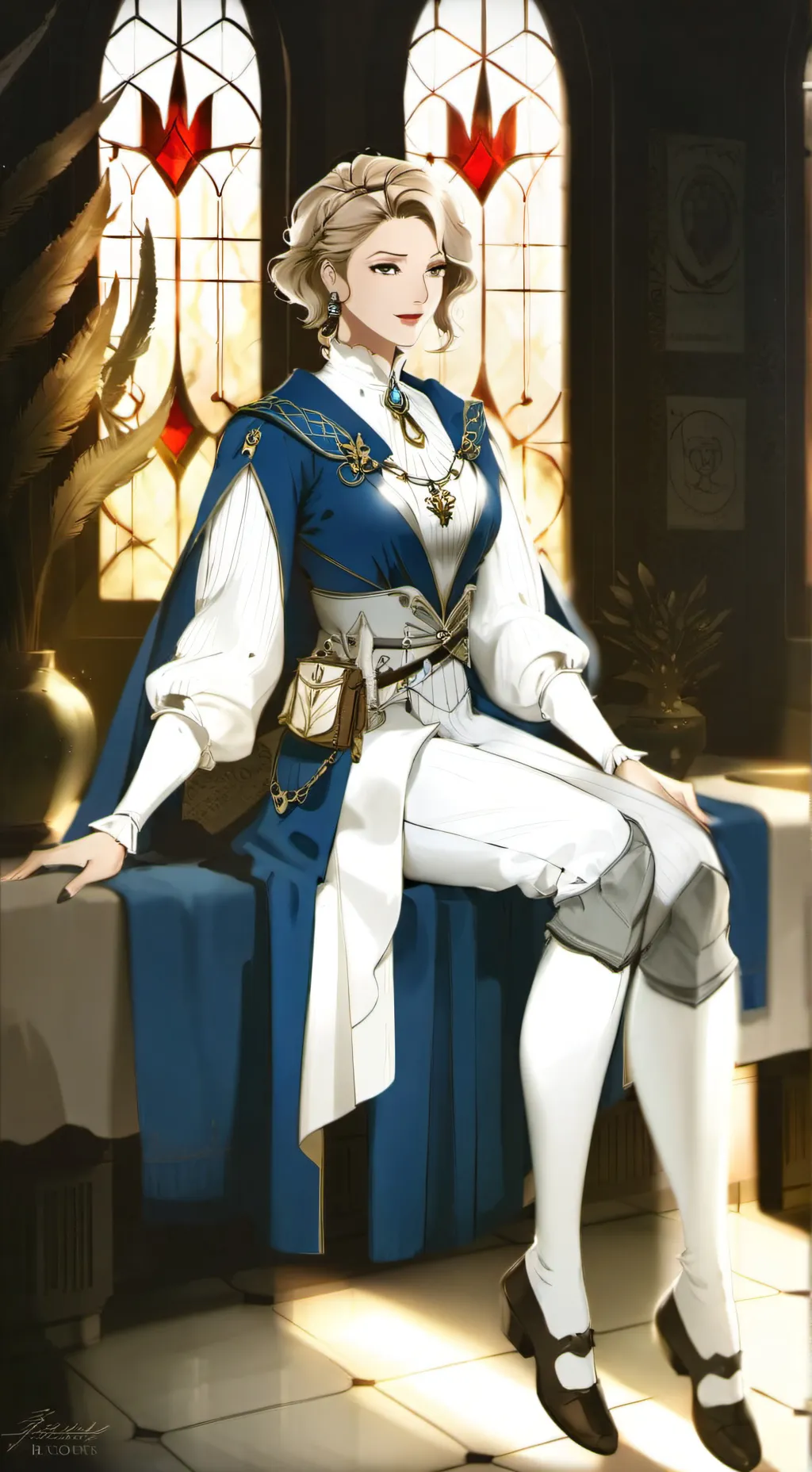 ai character: Overworked (jean) background