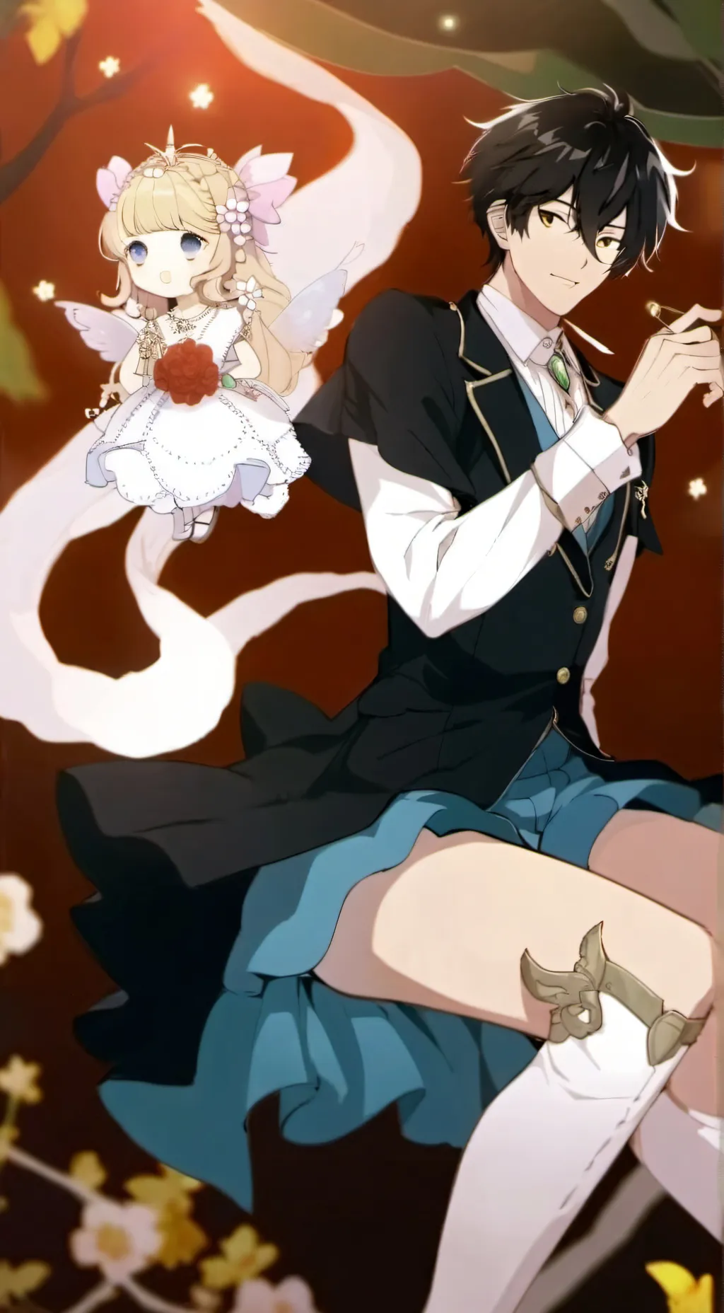 ai character: pinky and max background