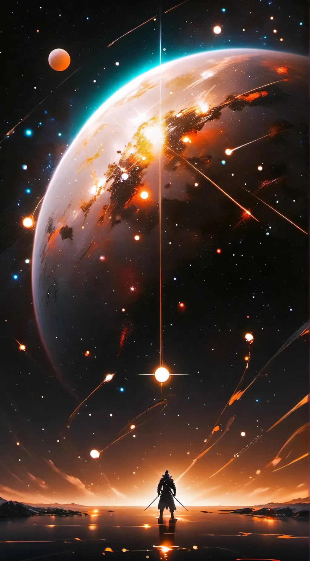 ai character: La Terre vu duciel background