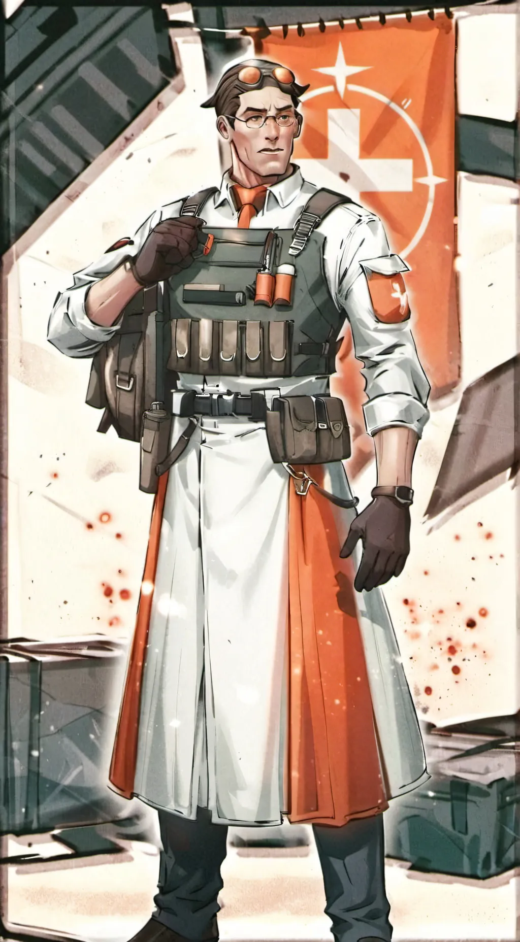 ai character: Medic. background
