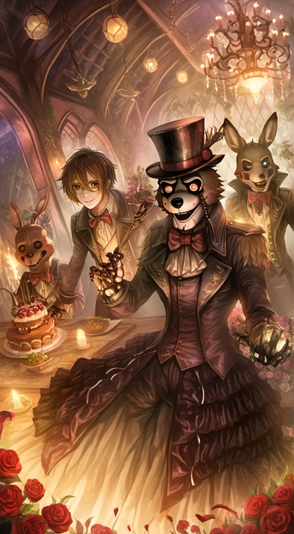 ai character: AFTON FAMILY 🌟 background