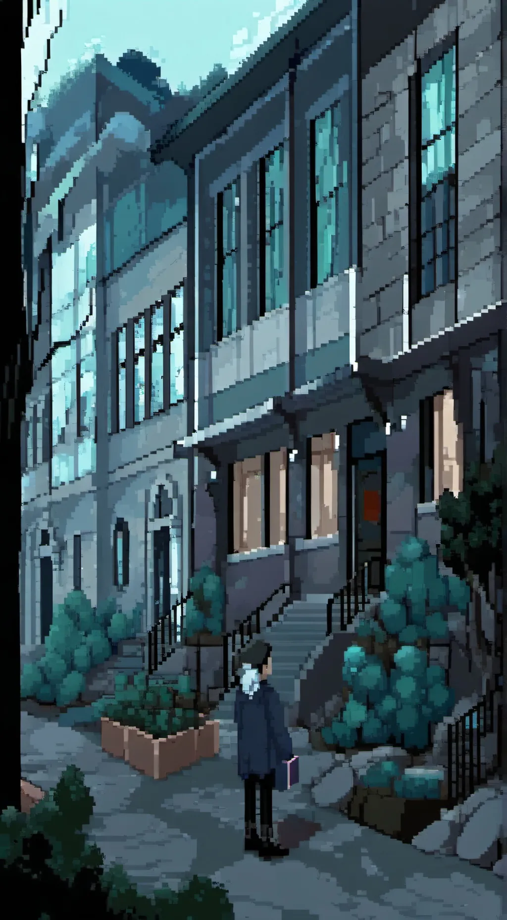 ai character: Monster School  background