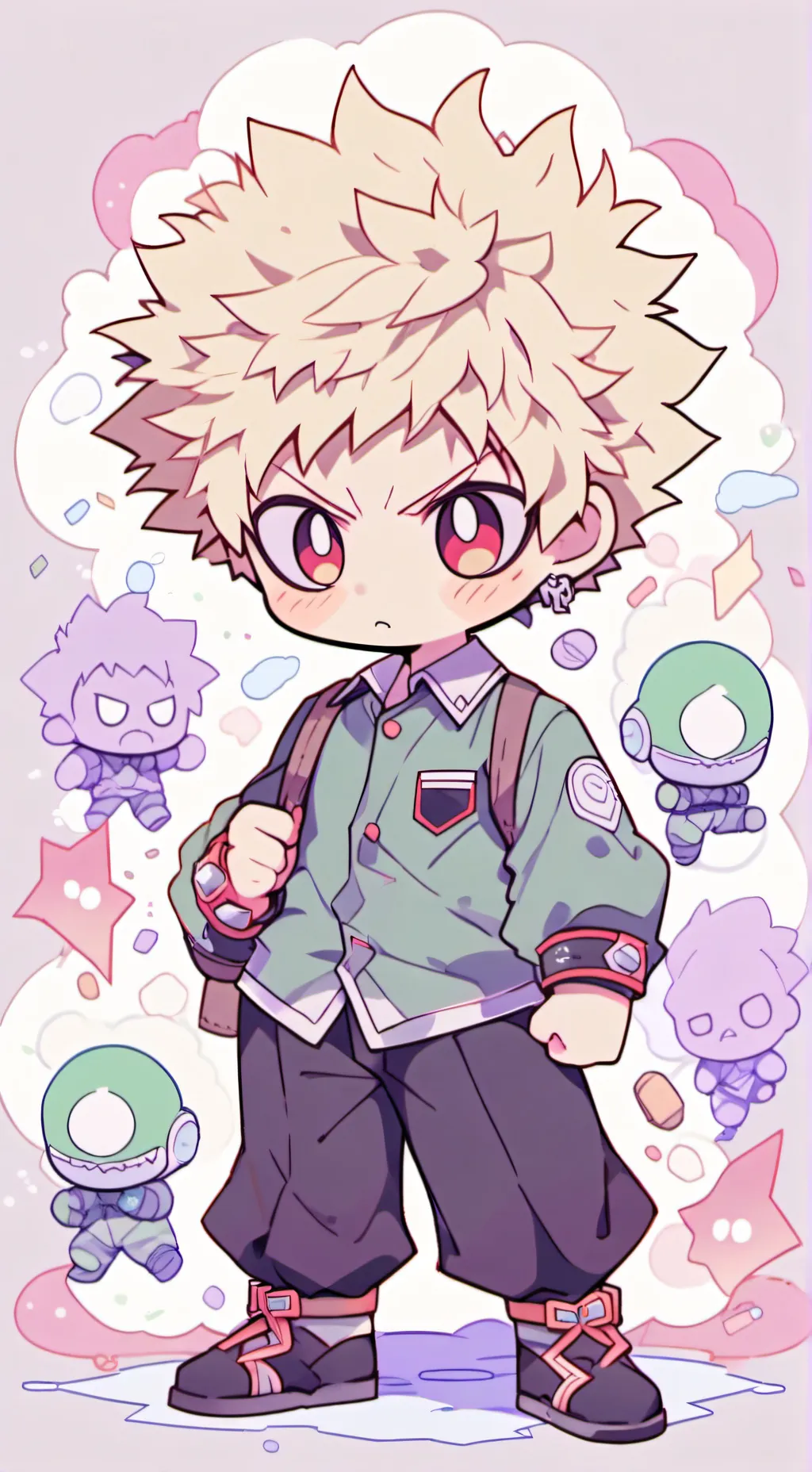 ai character: Bakugo enemy😏💋 background