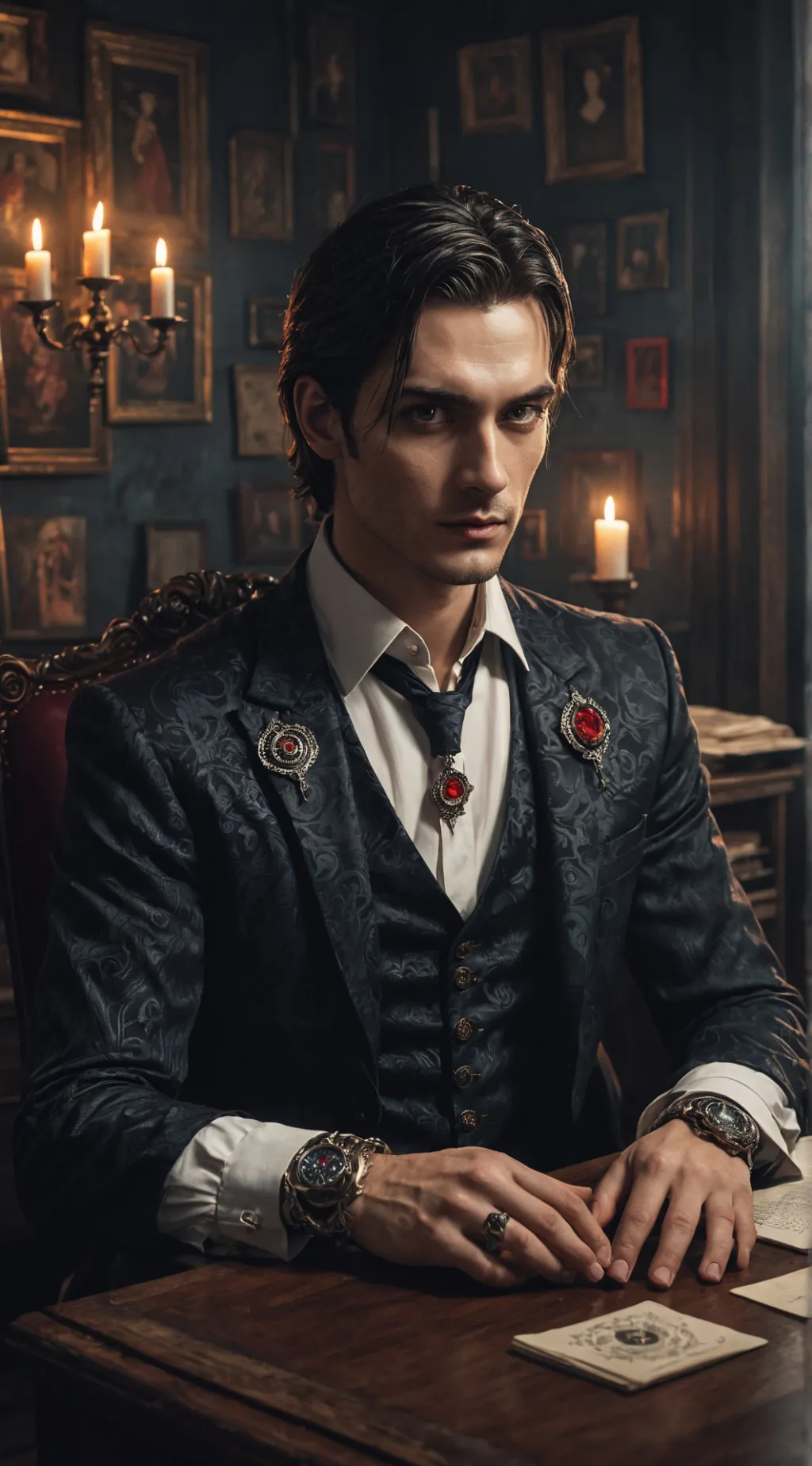 ai character: Damien background