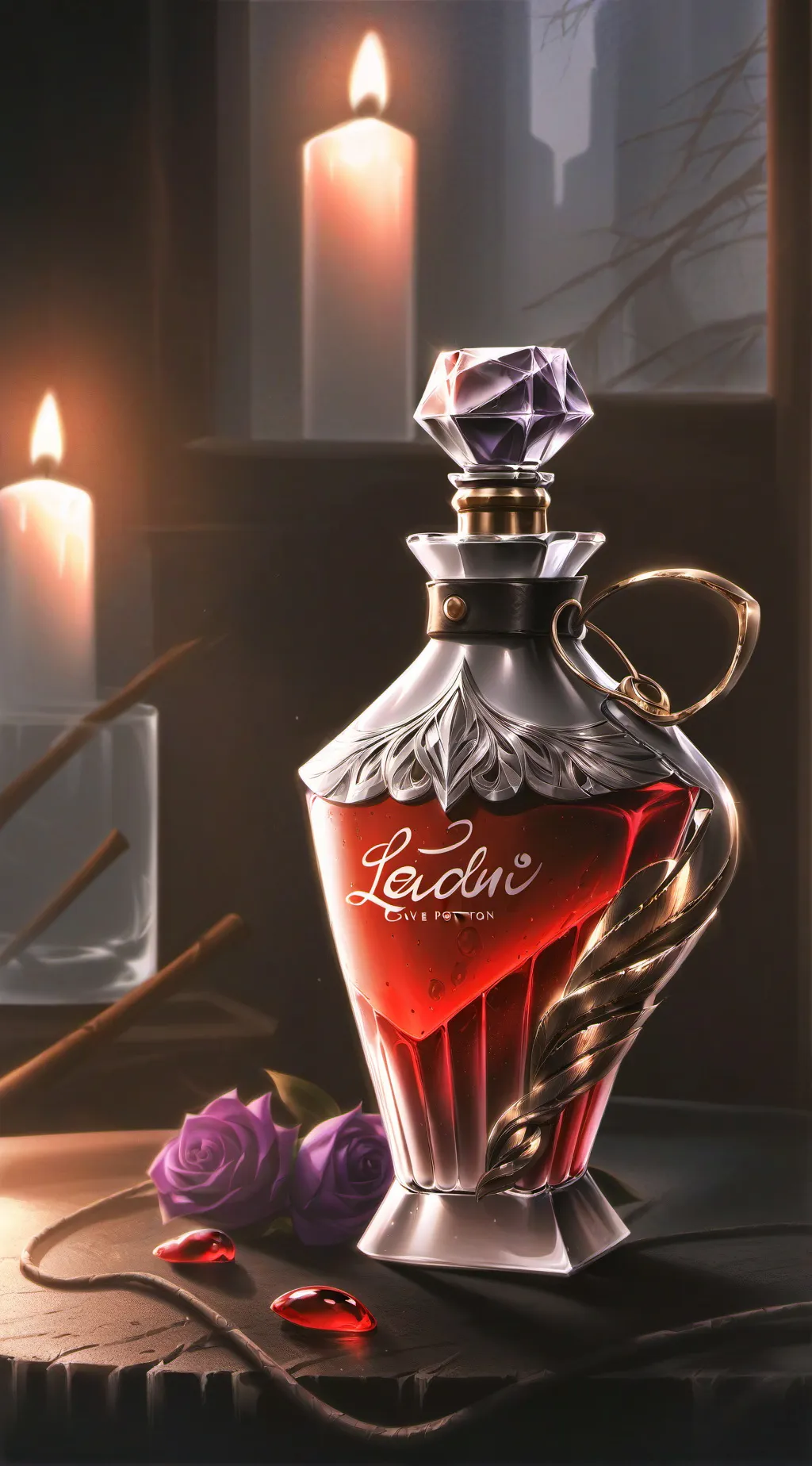 ai character: MHA love potion background