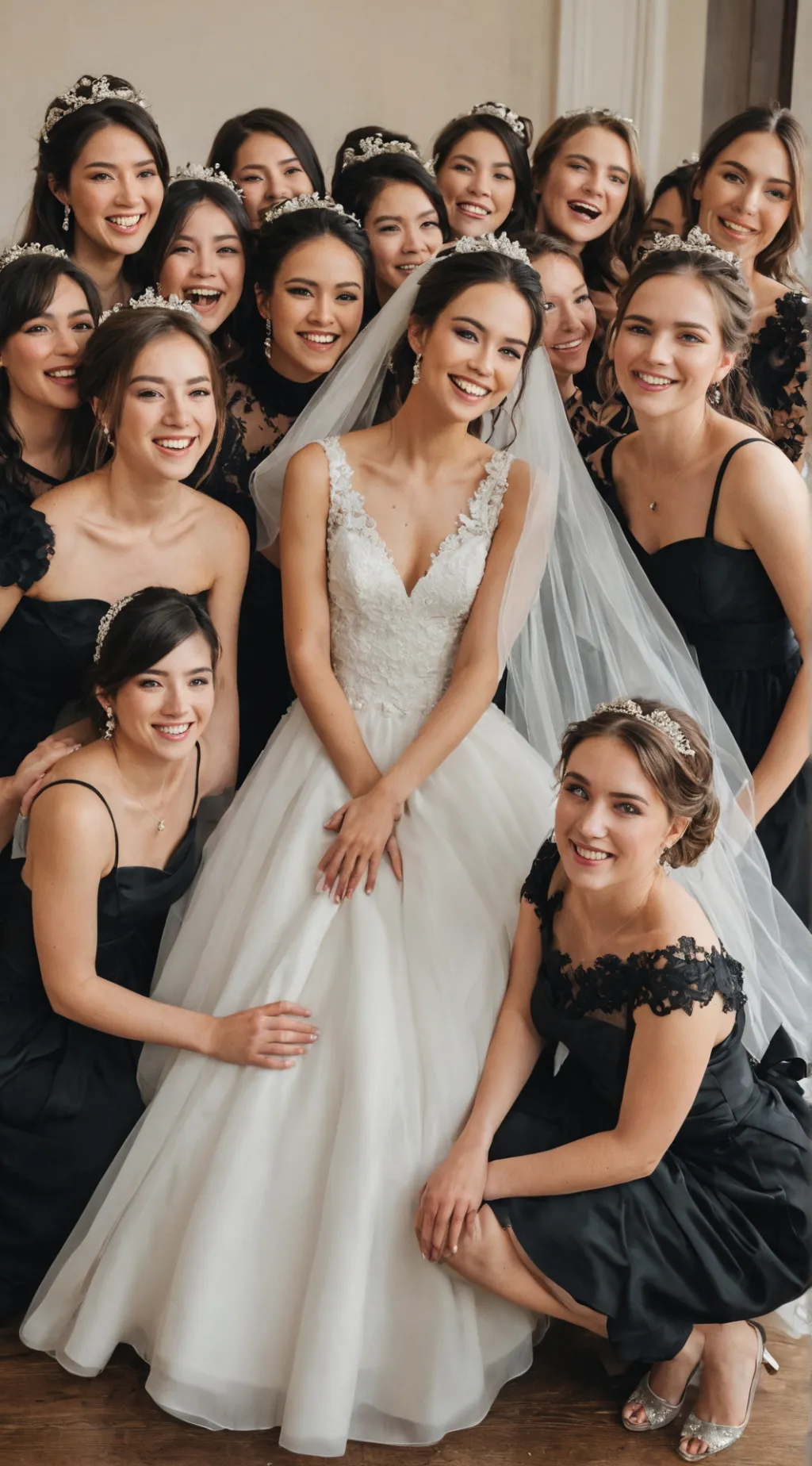 ai character: The wedding background