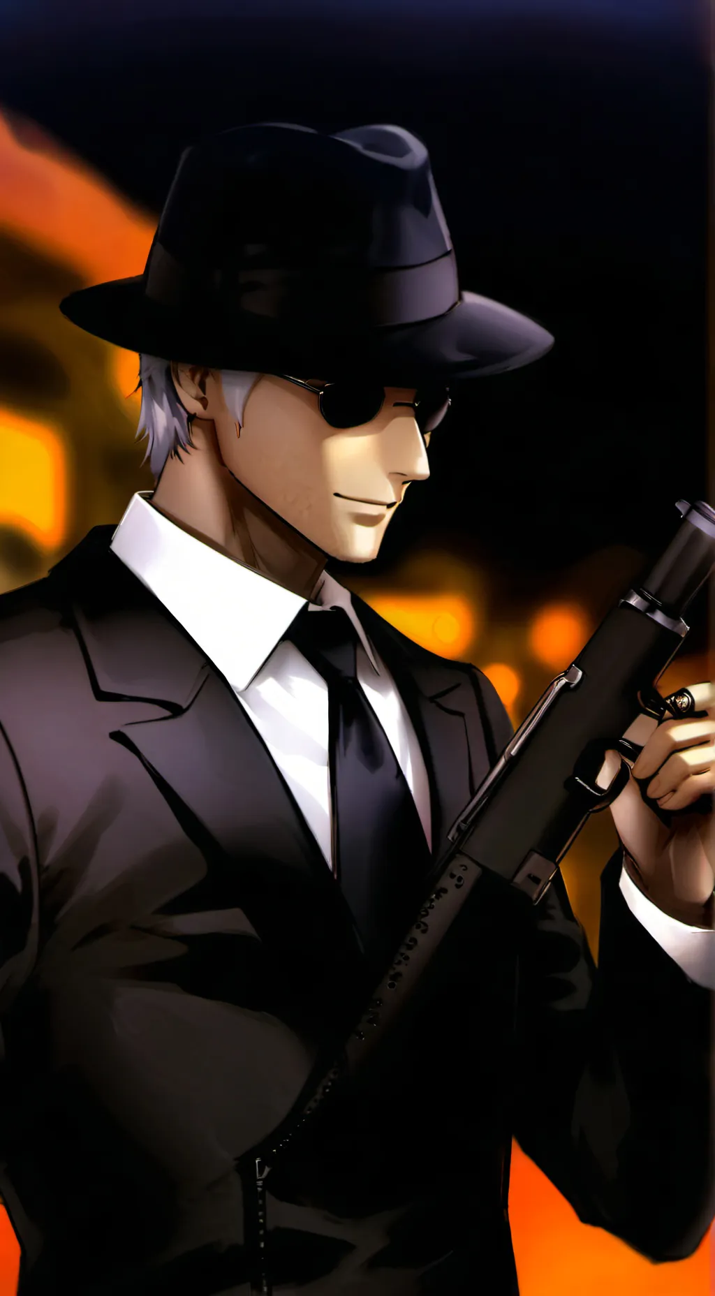 ai character: Mafia Gojo  background