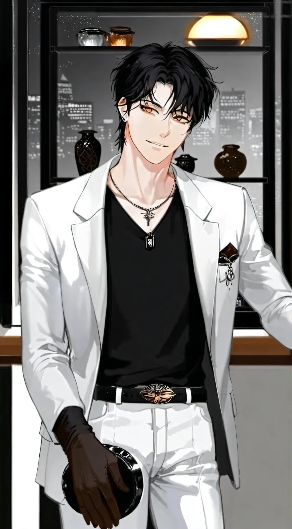 ai character: Maël  background