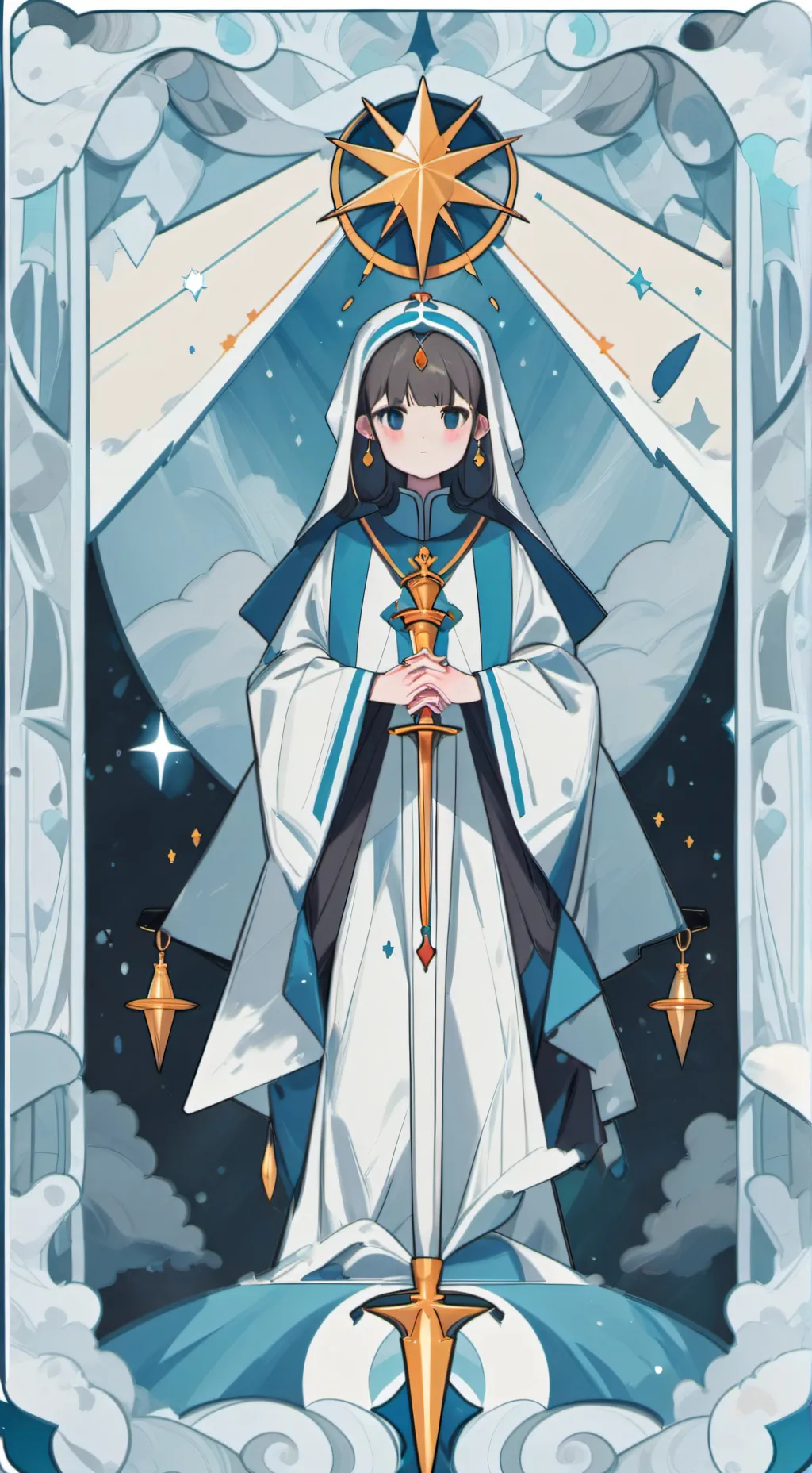 ai character: nun background