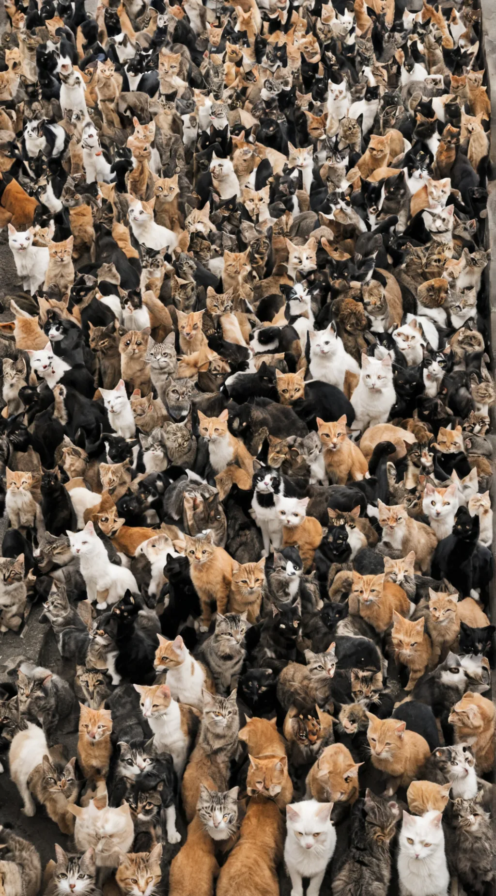 ai character: 1 million Cats background