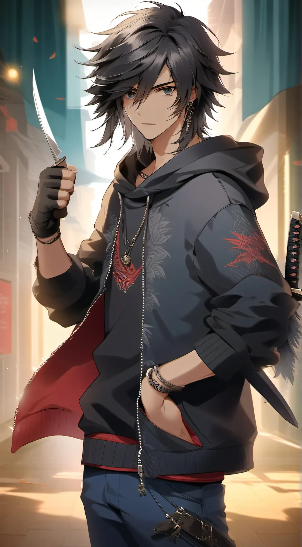 ai character: Void background